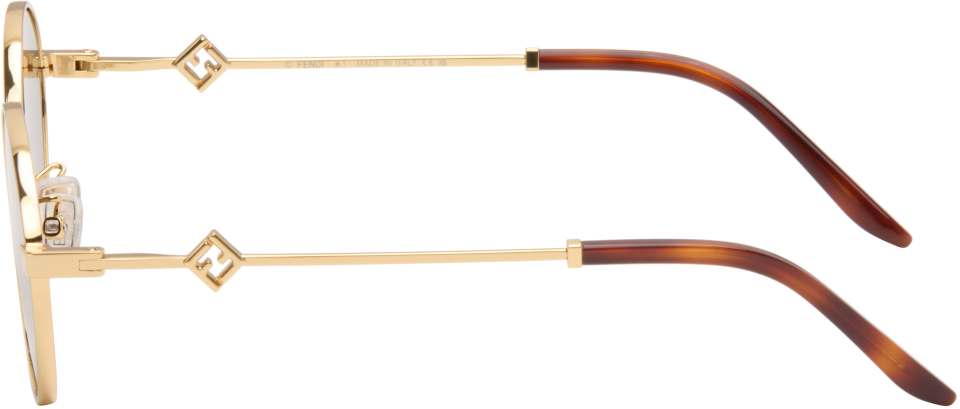 Fendi - Gold FF Diamonds Sunglasses