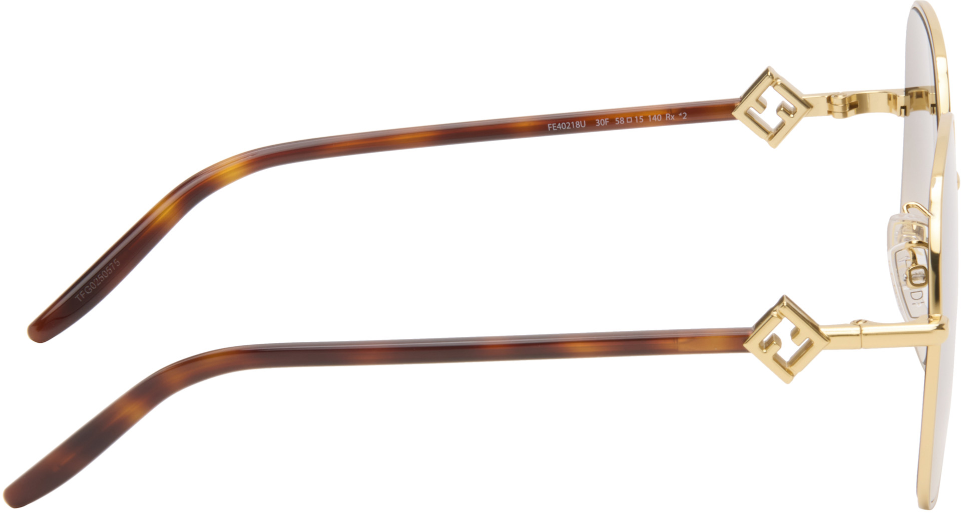 Fendi - Gold FF Diamonds Sunglasses