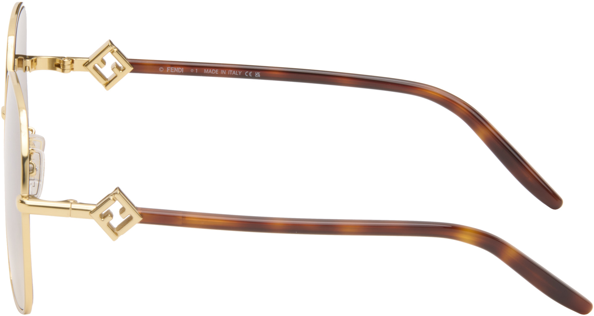 Fendi - Gold FF Diamonds Sunglasses