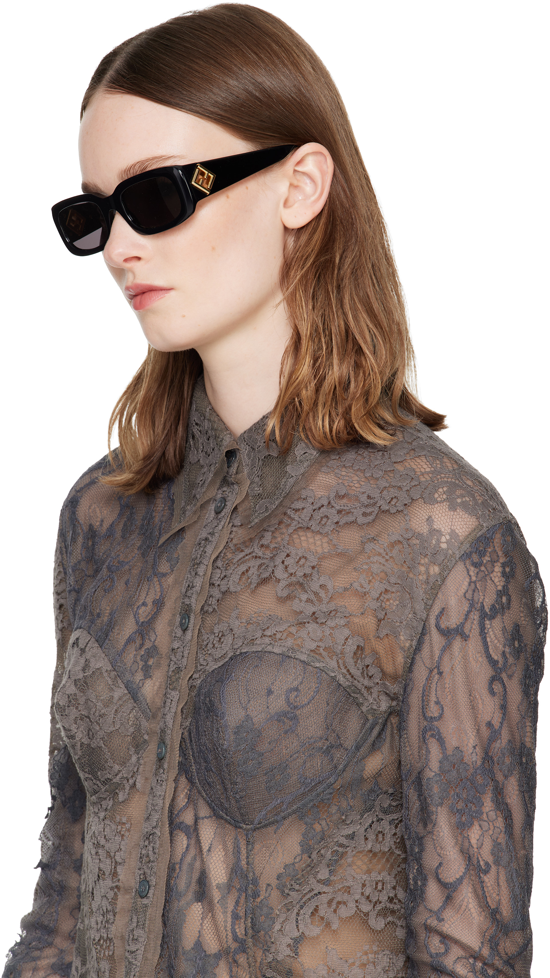 Fendi - Black FF Diamonds Sunglasses