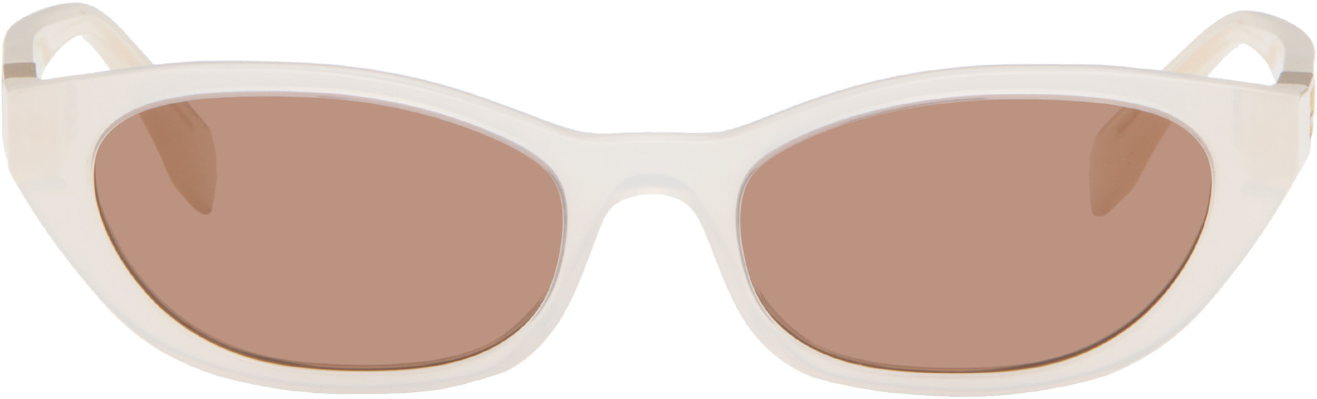 Fendi - White Baguette Sunglasses