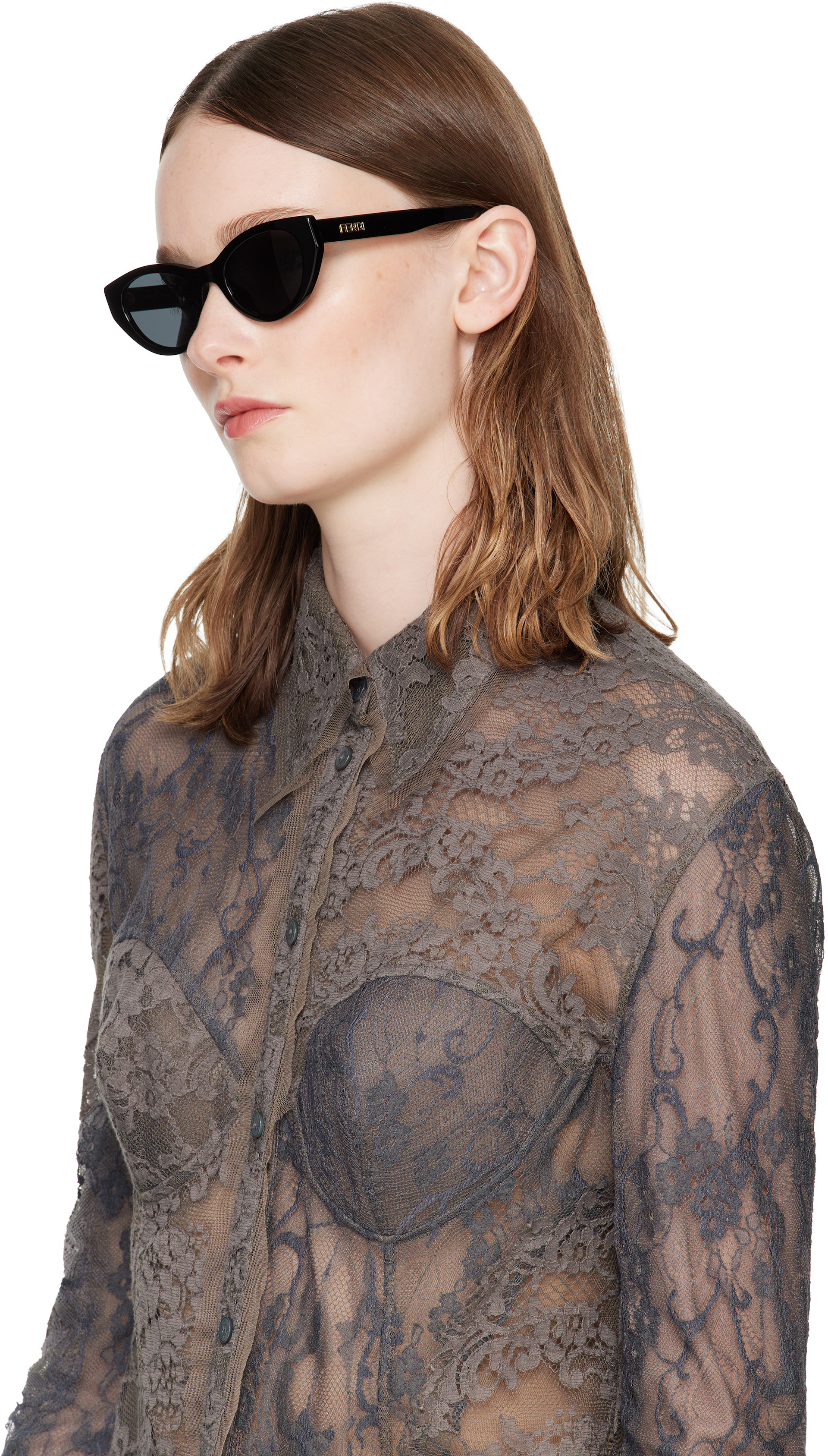 Fendi - Black Lettering Sunglasses
