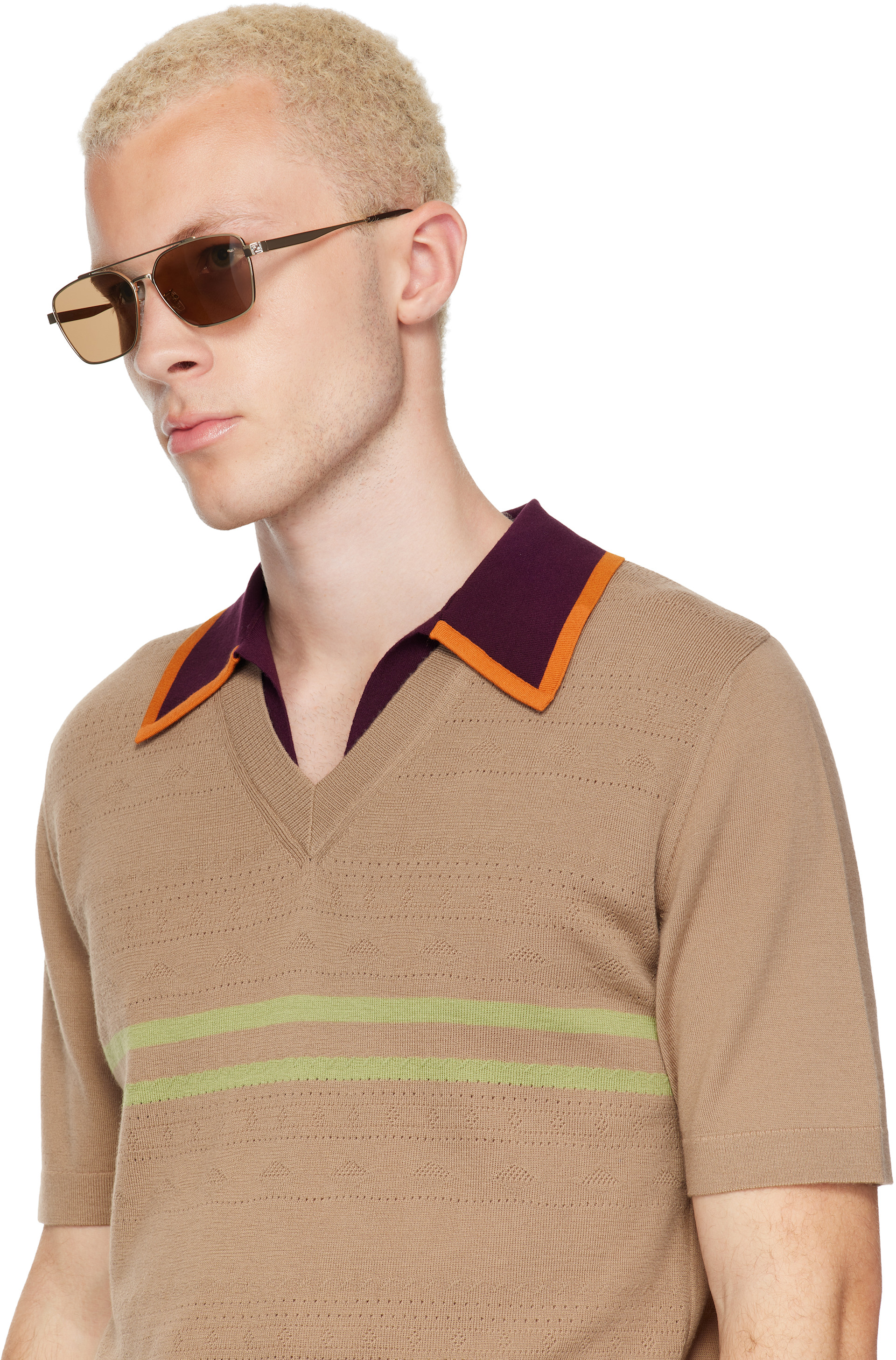 Fendi - Gold 'Fendi Sky' Sunglasses