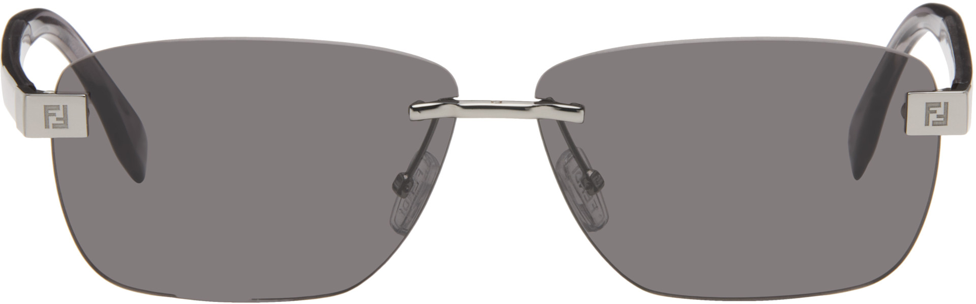 Fendi - Silver 'Fendi Sky' Sunglasses