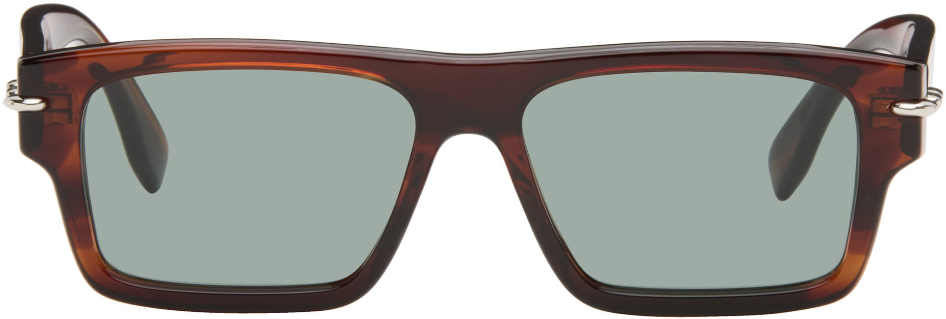 Fendi: Brown 'Fendi Selleria' Sunglasses | SSENSE