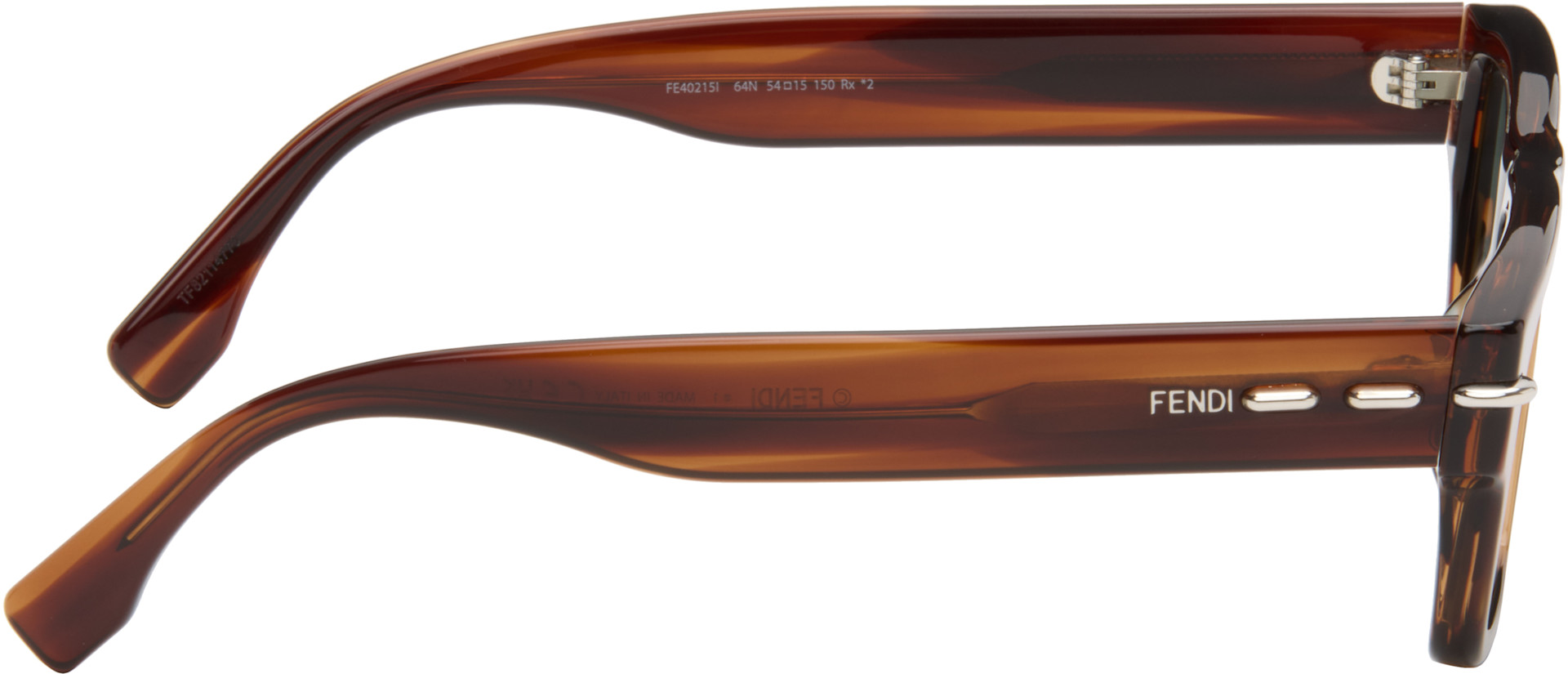 Fendi: Brown 'Fendi Selleria' Sunglasses | SSENSE