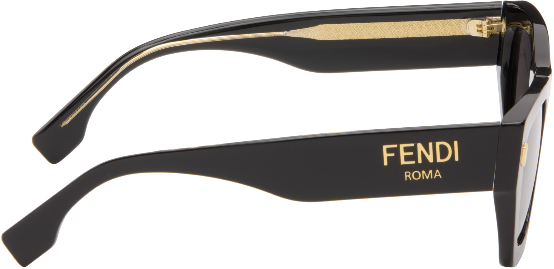 Fendi - ブラック スクエアサングラス