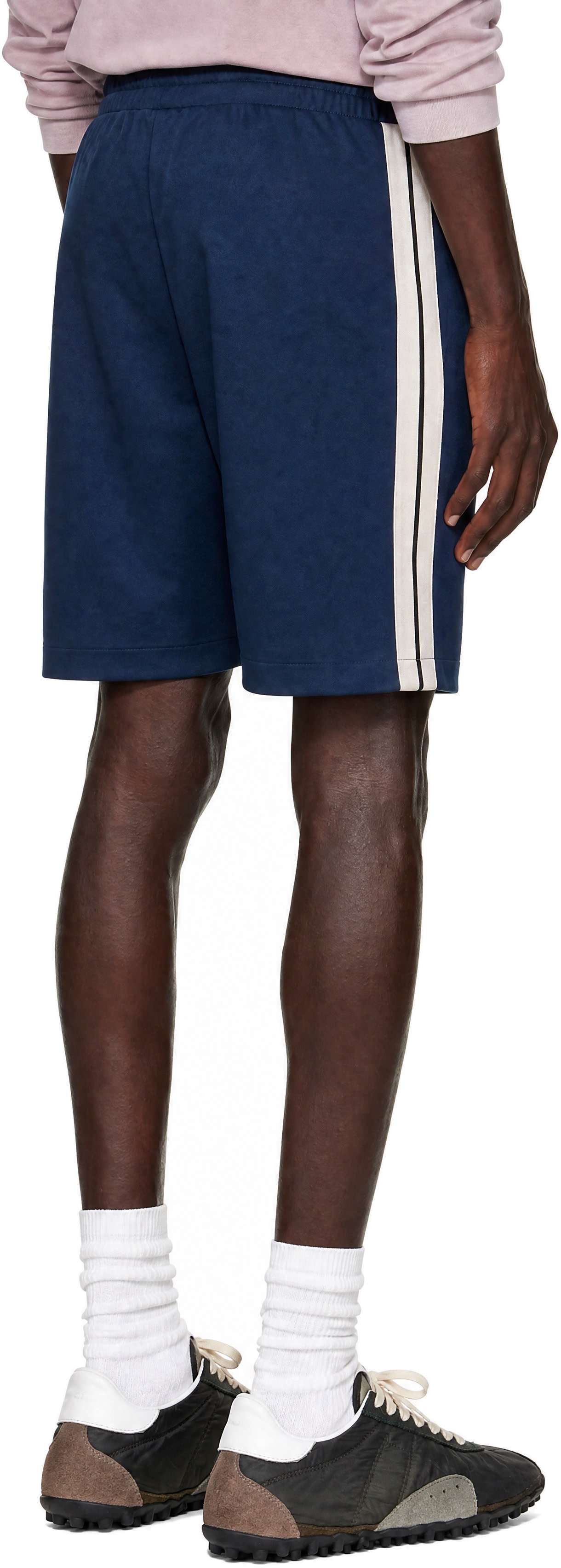 Palm Angels - Navy Palm Tree Track Shorts