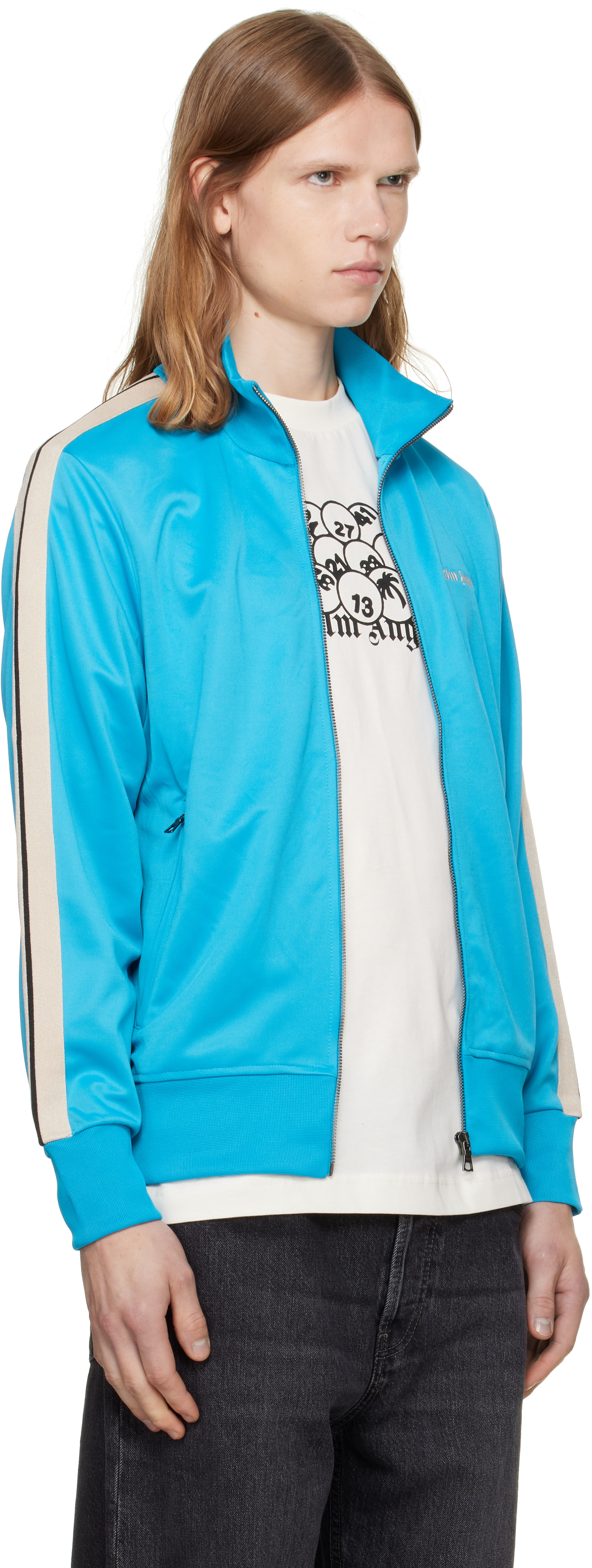 Palm Angels - Blue Classic Logo Track Jacket