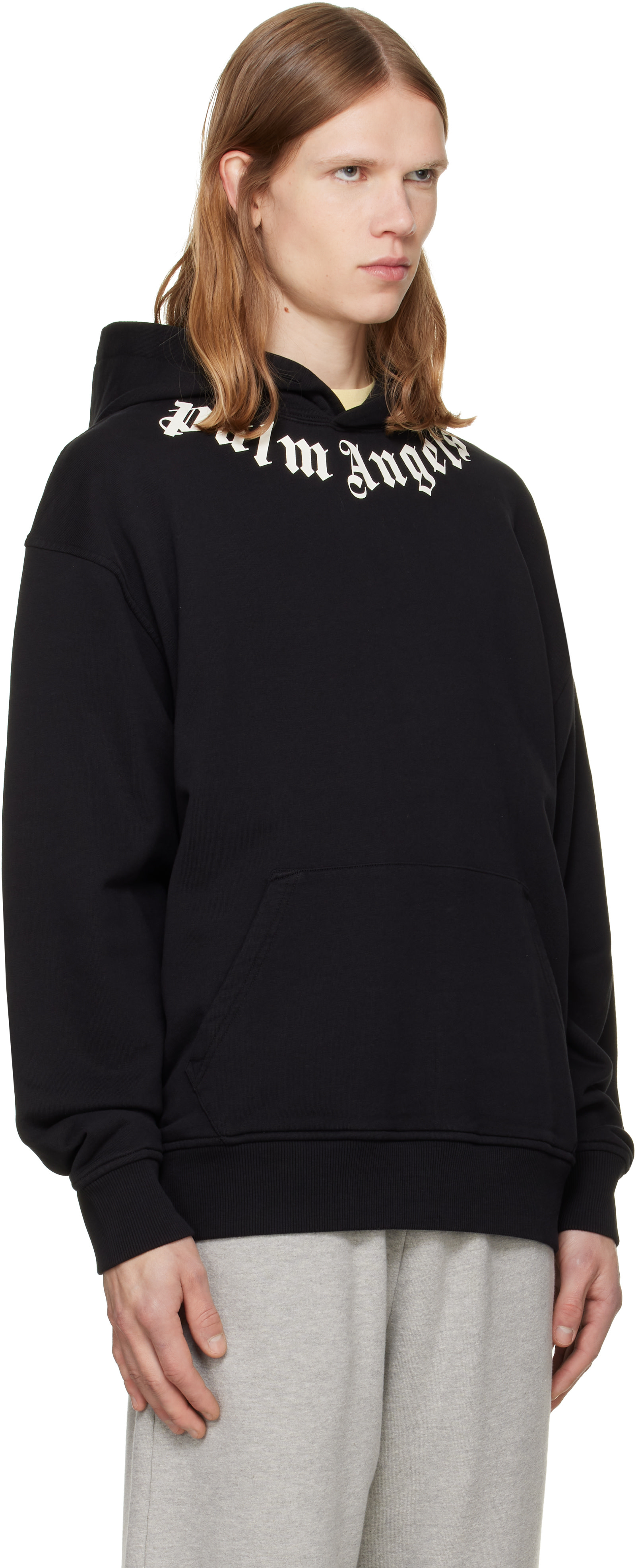 Palm Angels - Pull à capuche noir à logo