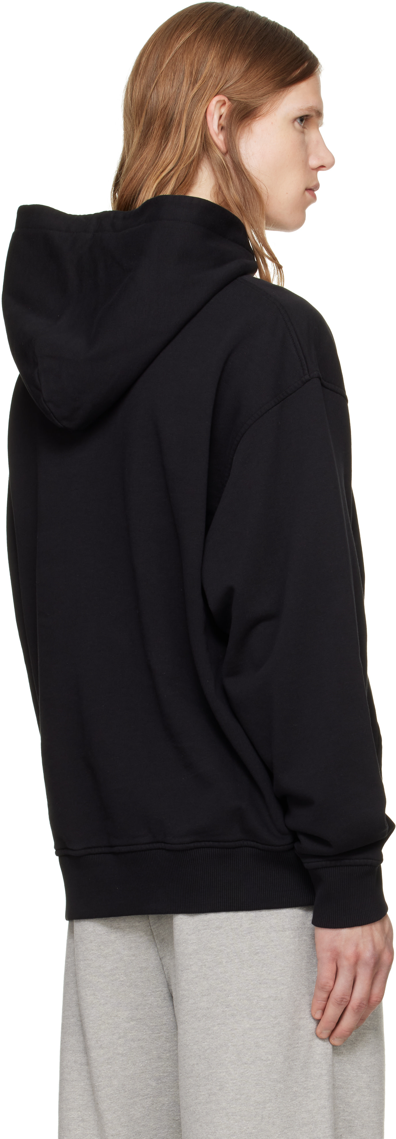 Palm Angels - Pull à capuche noir à logo