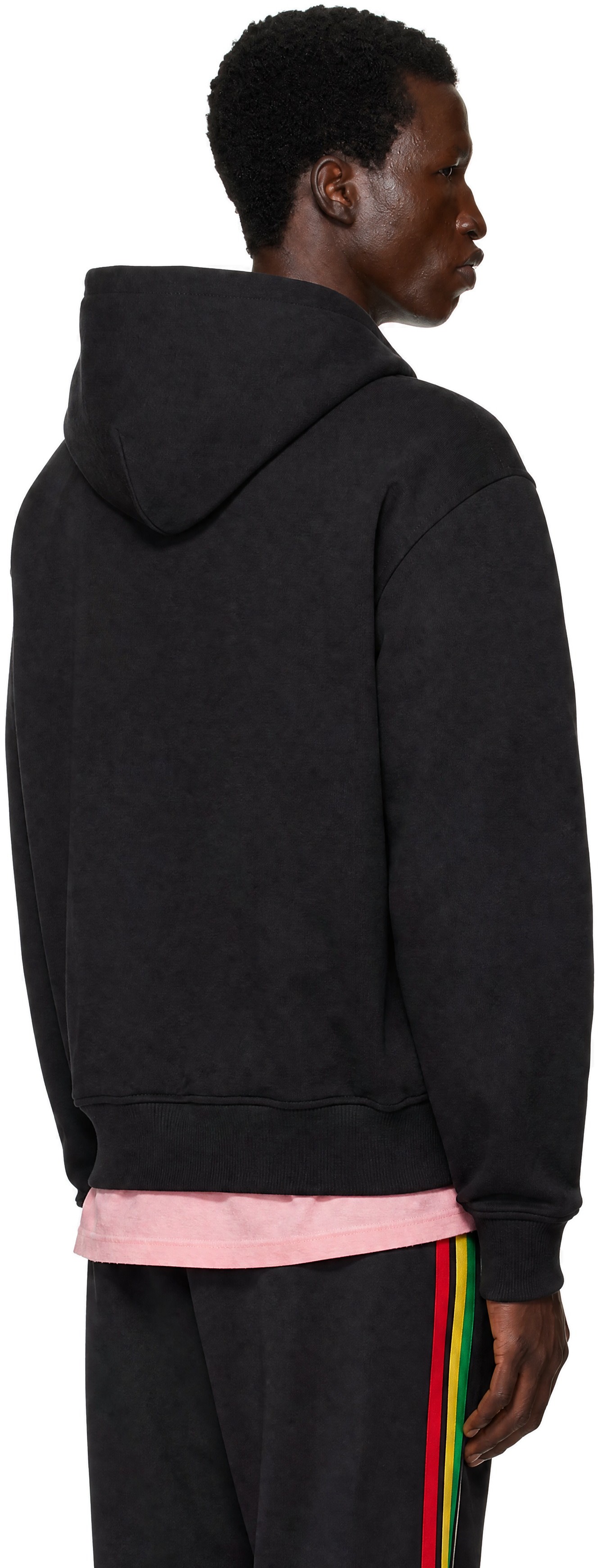 Palm Angels - Pull à capuche Hills noir à logo