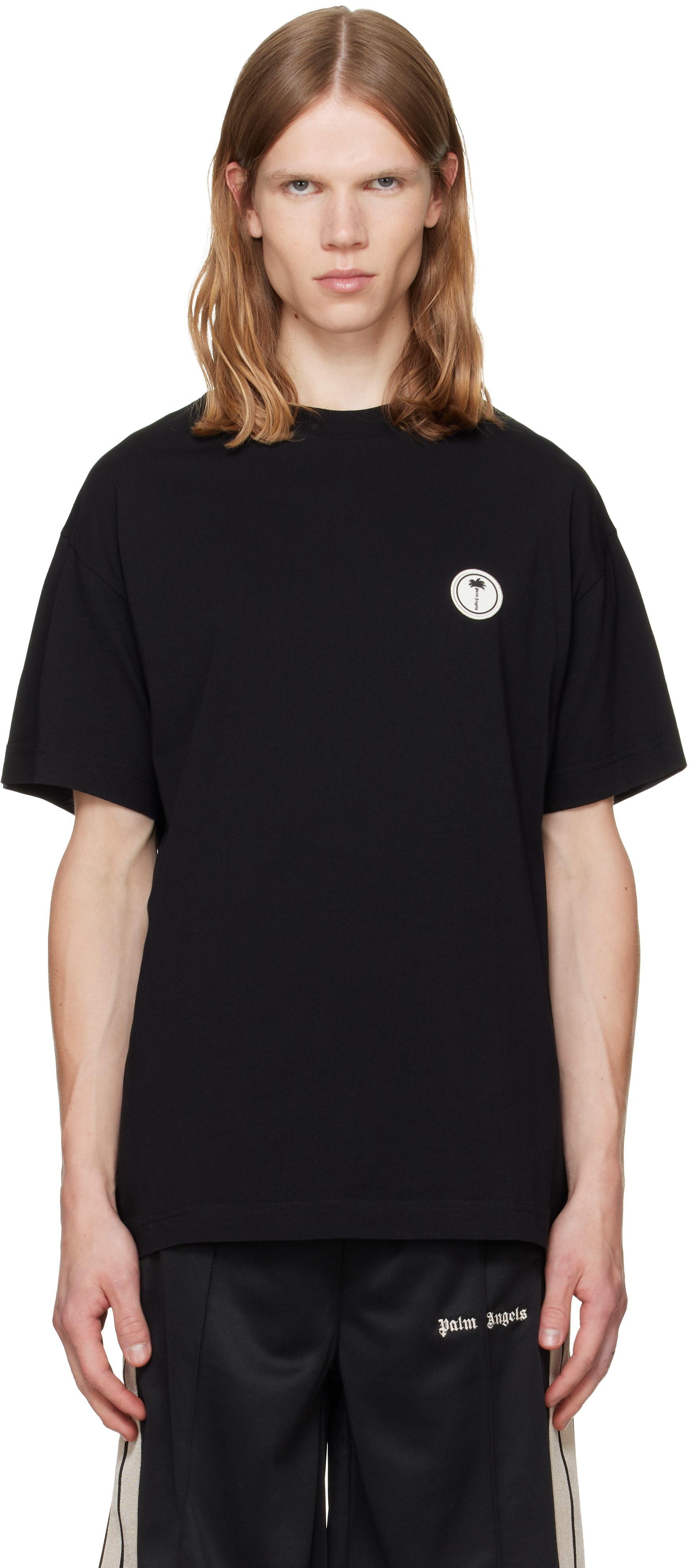 Palm Angels - ブラック Palm Tree レギュラーフィット Tシャツ