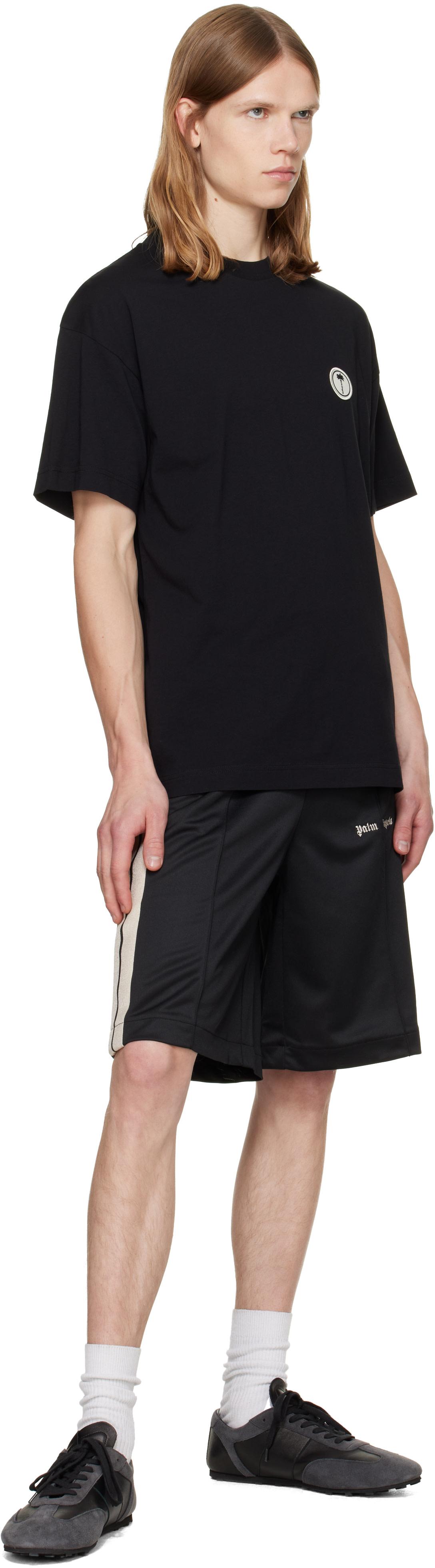 Palm Angels - ブラック Palm Tree レギュラーフィット Tシャツ