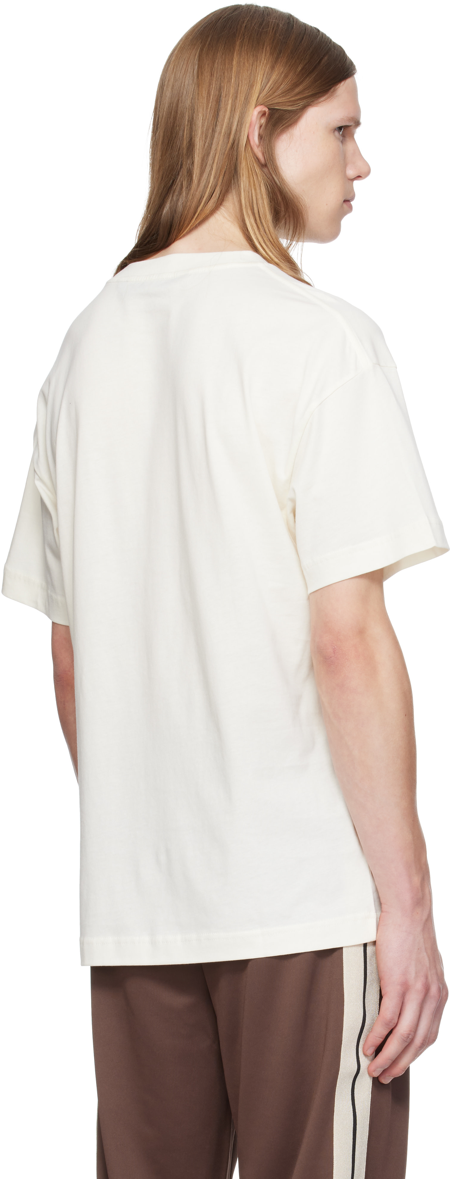 Palm Angels - Off-White Distorted Regular T-shirt