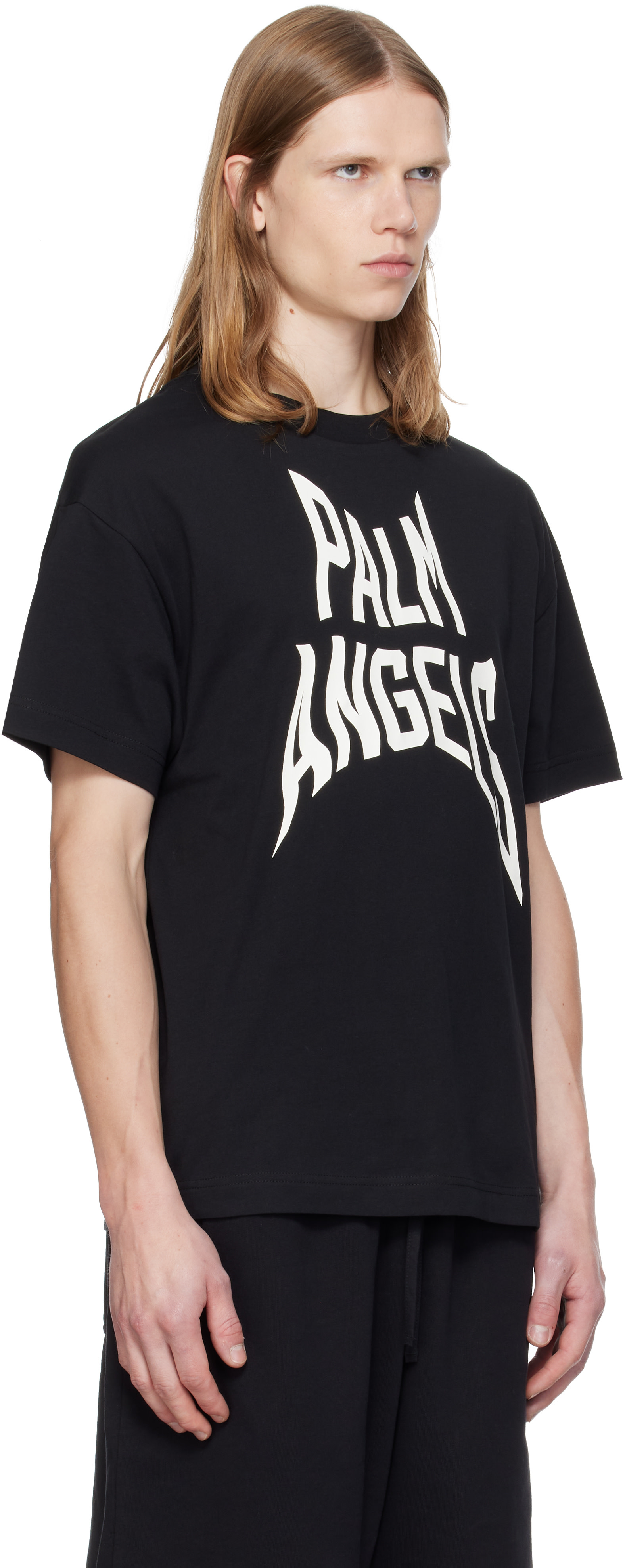 Palm Angels - Black Distorted Regular T-shirt