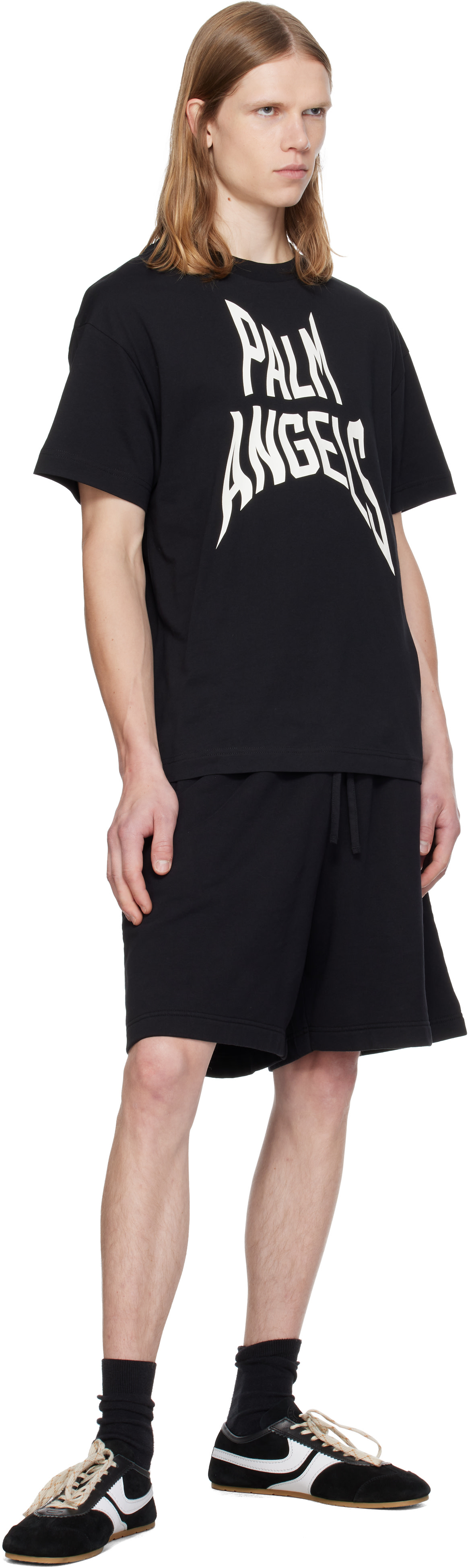 Palm Angels - Black Distorted Regular T-shirt
