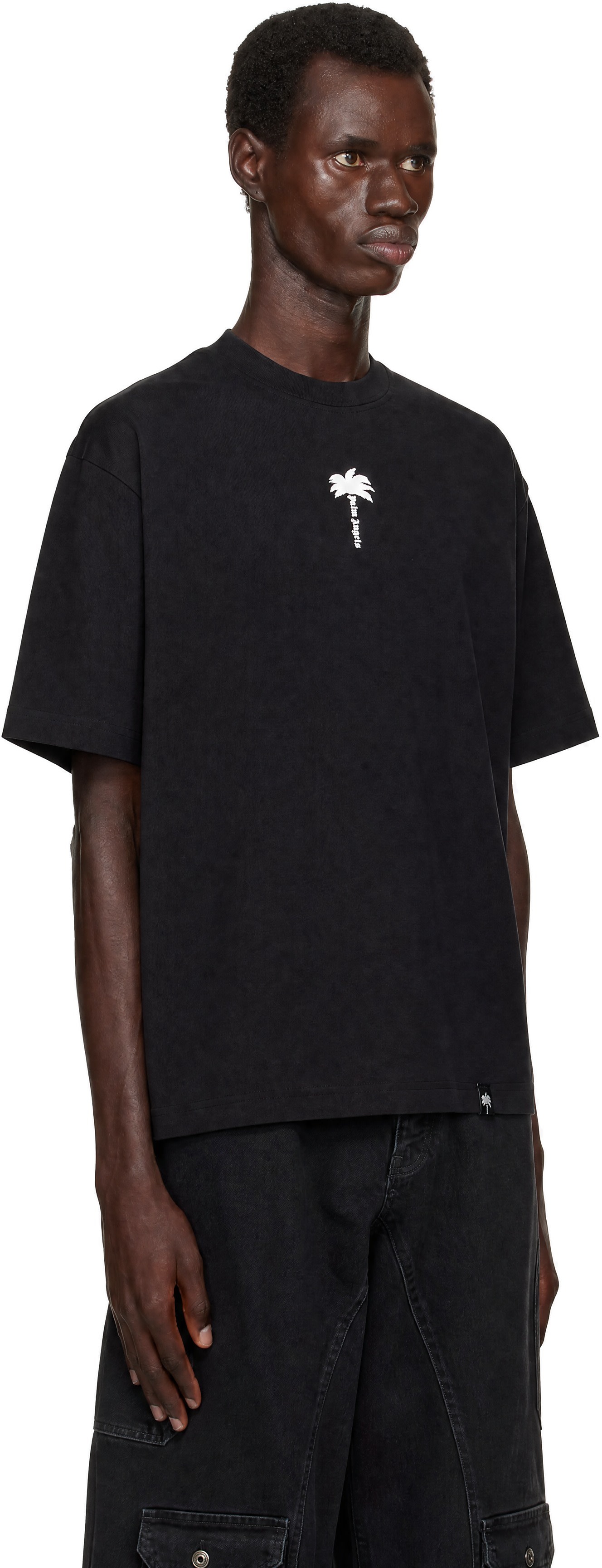 Palm Angels - Black Palm Tree Statement Regular T-shirt