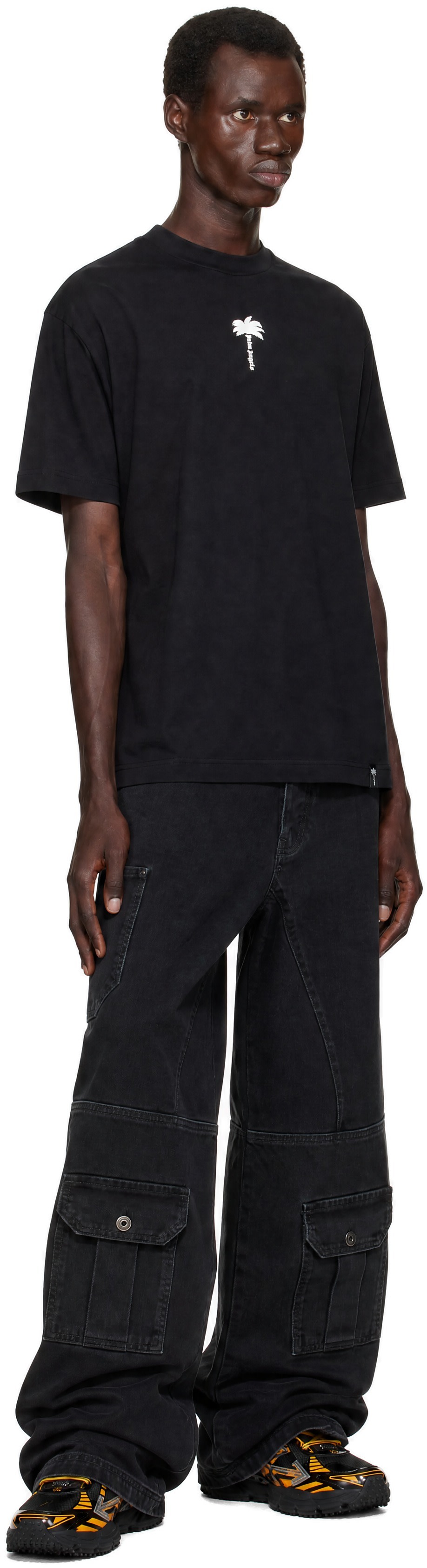 Palm Angels - Black Palm Tree Statement Regular T-shirt