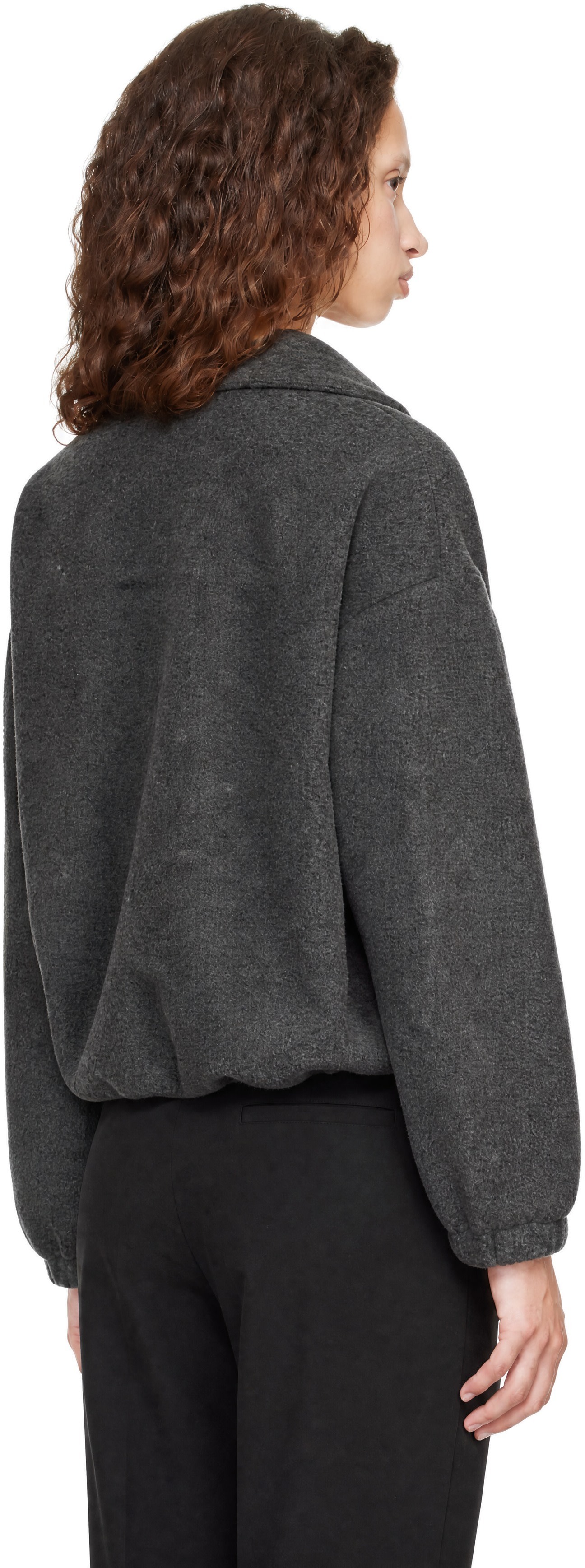 Song for the Mute - Gray Half Zip Pullover Sweater