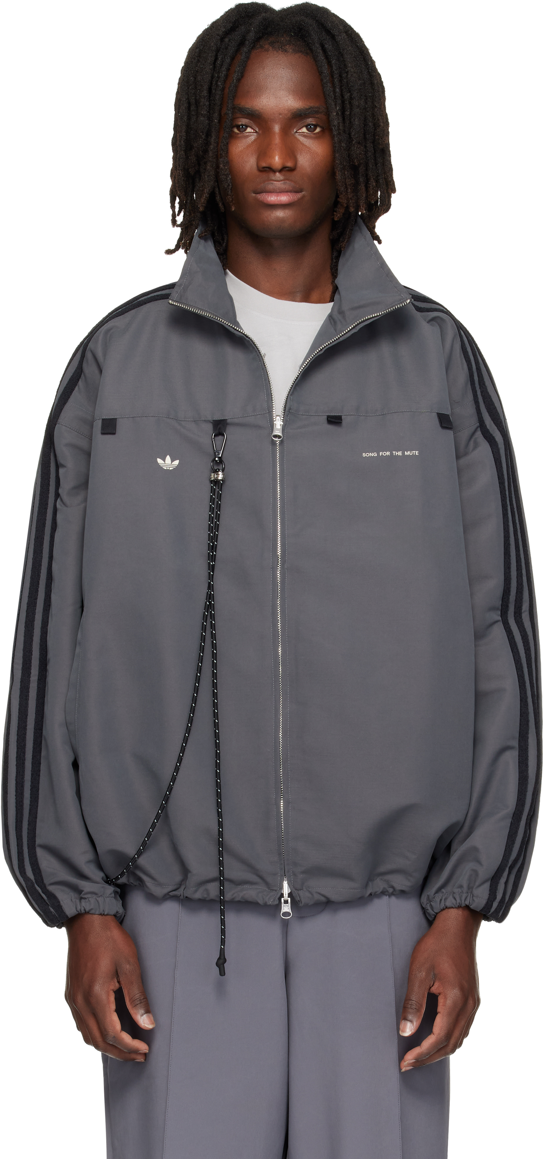  x Song For The Mute トラックジャケット Song for the Mute: Gray adidas Edition 007 Track Jacket | SSENSE