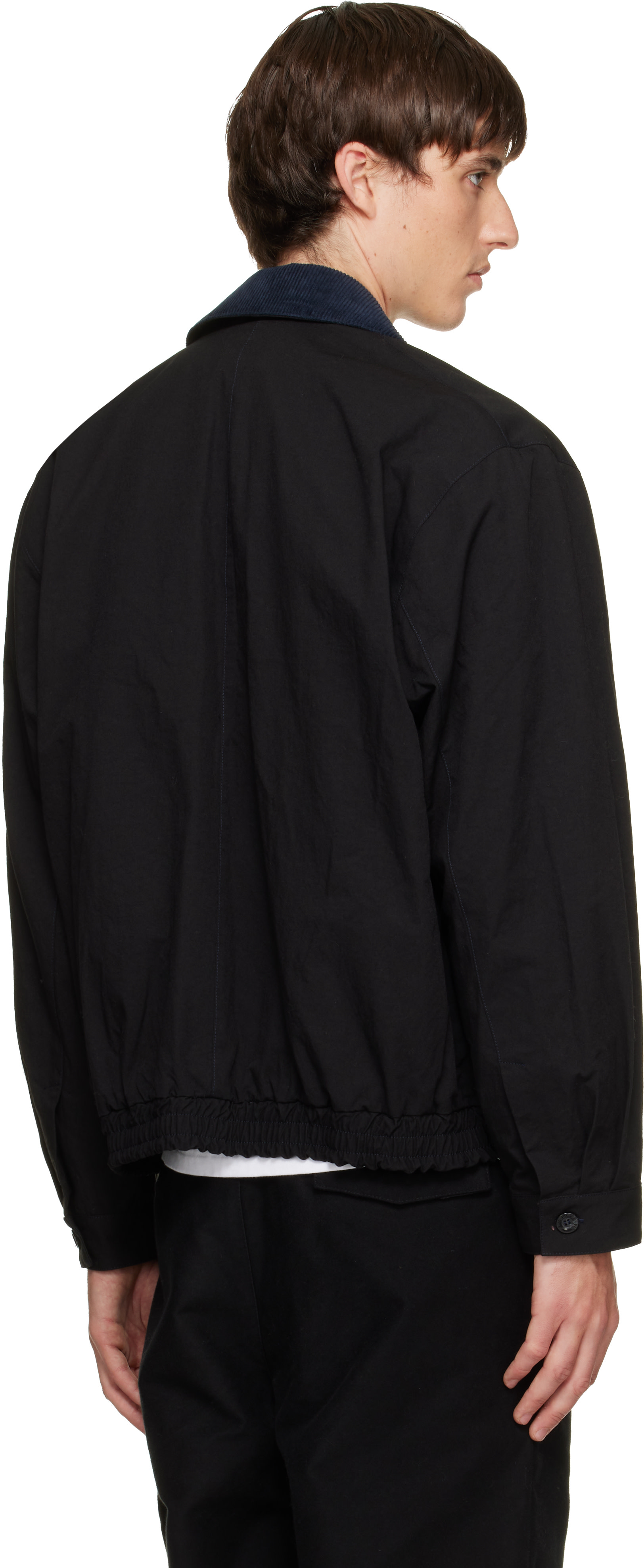 Song for the Mute - Black Elasticated Coach Jacket