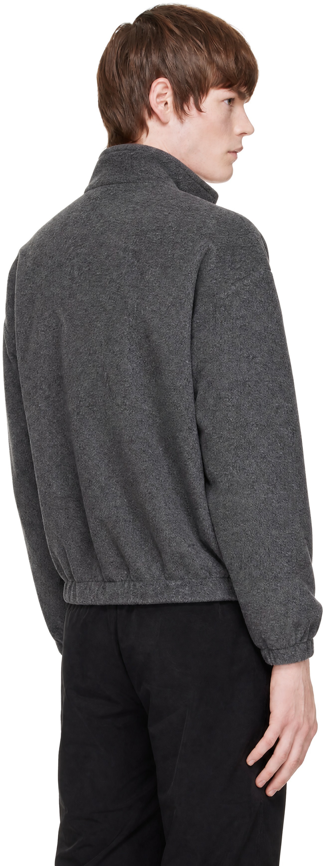 Song for the Mute - Gray Half Zip Pullover Jacket