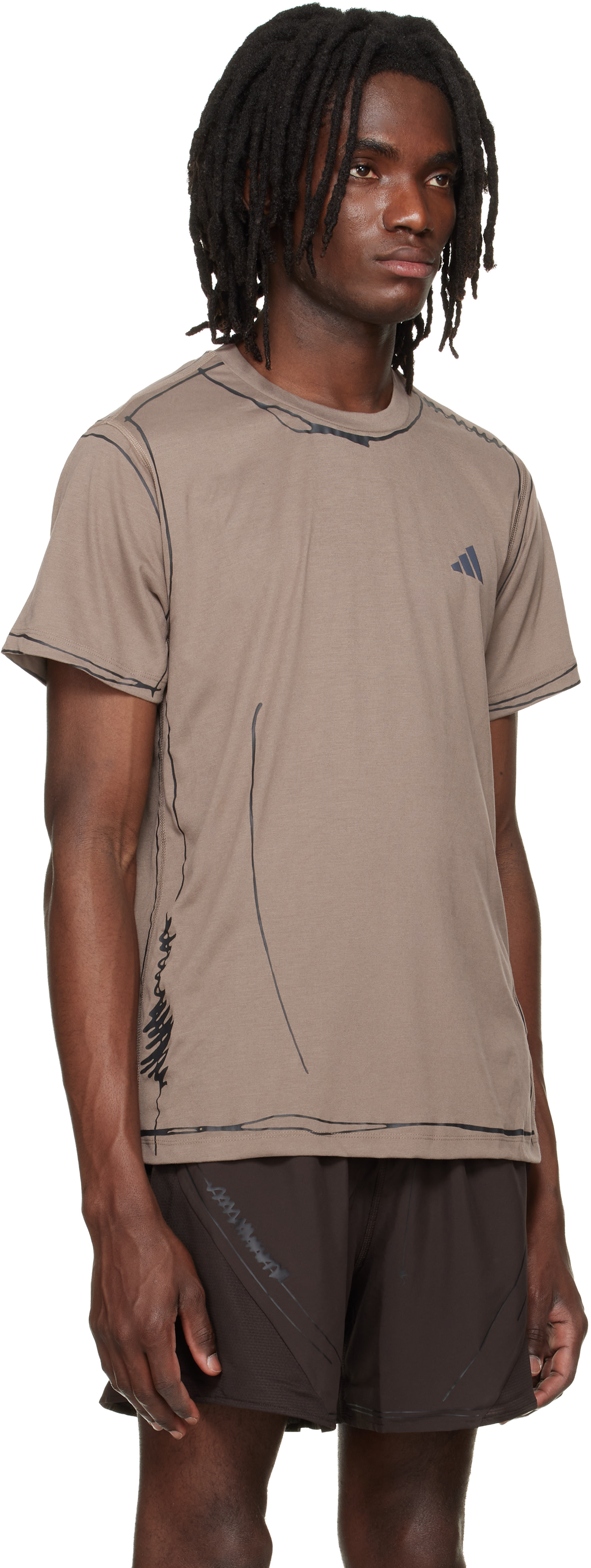 Song for the Mute: Taupe adidas Originals Edition ADIRUN01 T-shirt