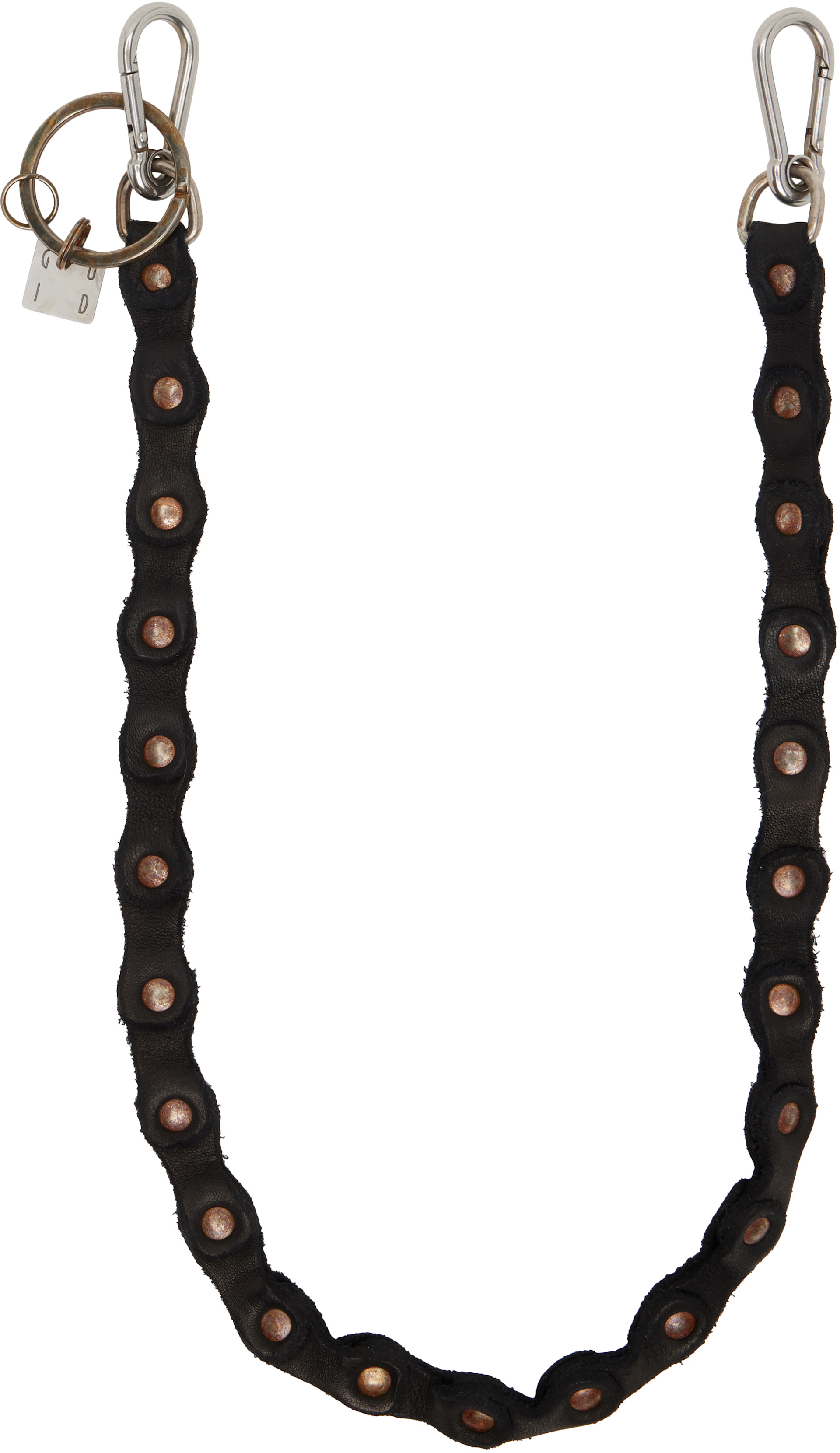 Guidi - Black Leather Keychain