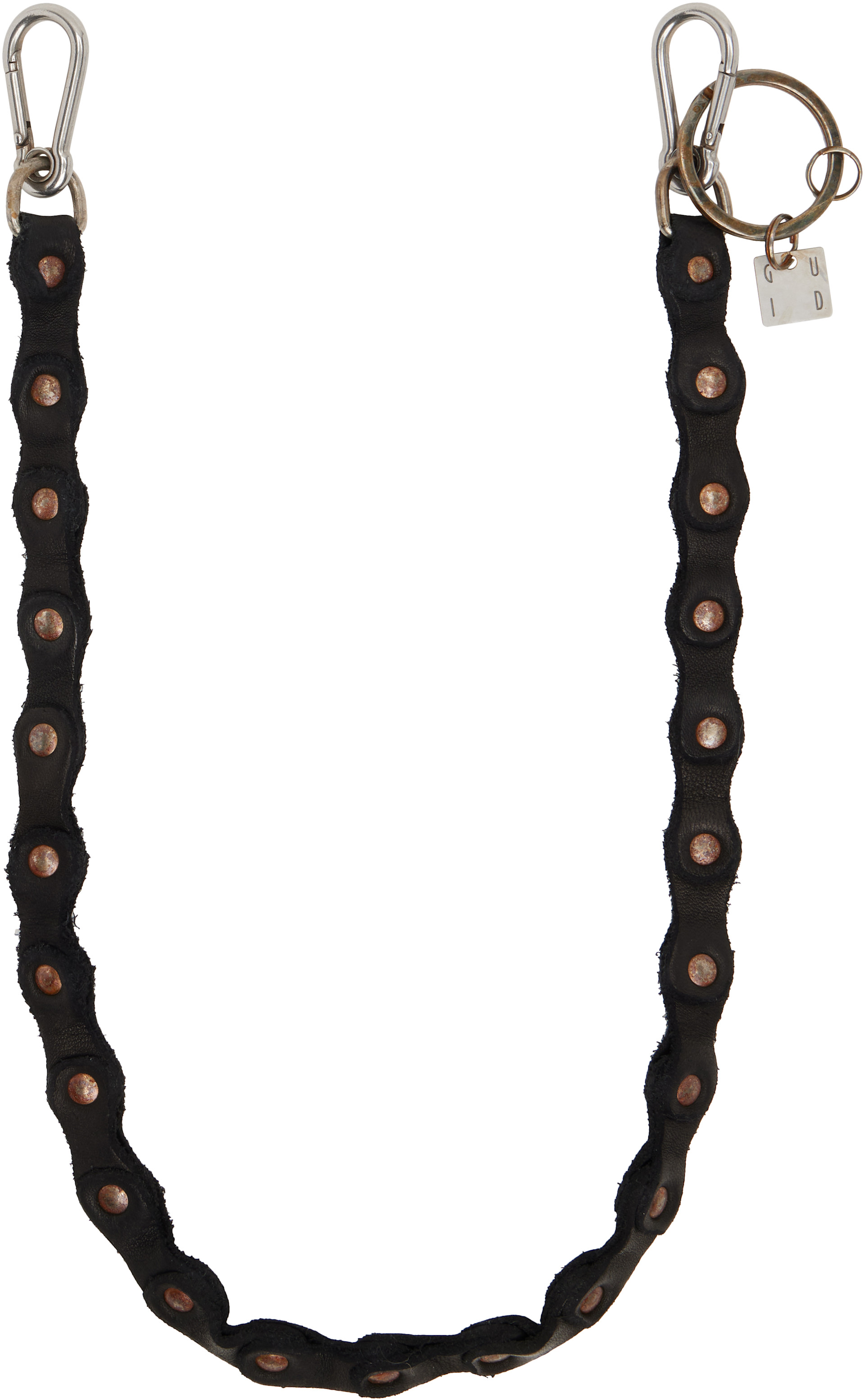 Guidi - Black Leather Keychain