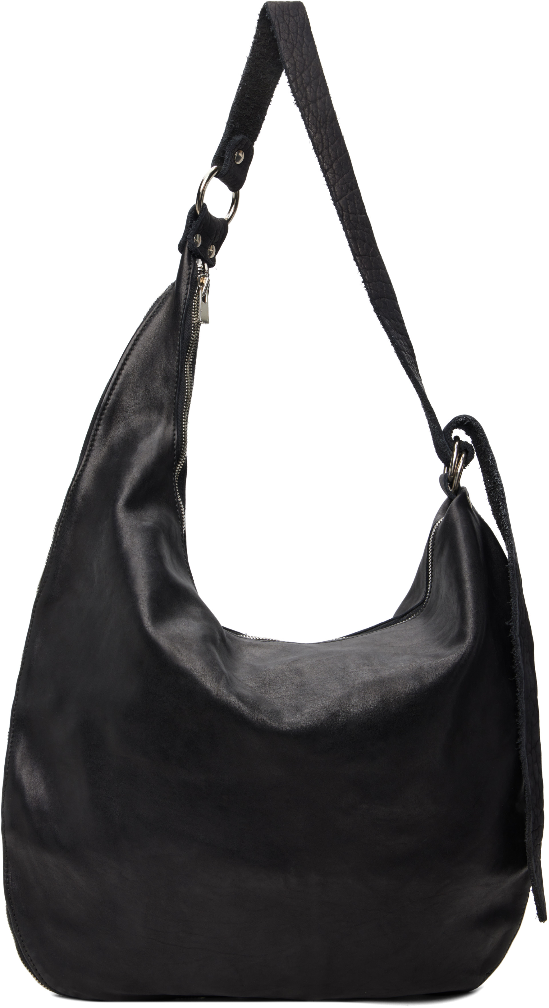 Guidi - Sac noir en cuir