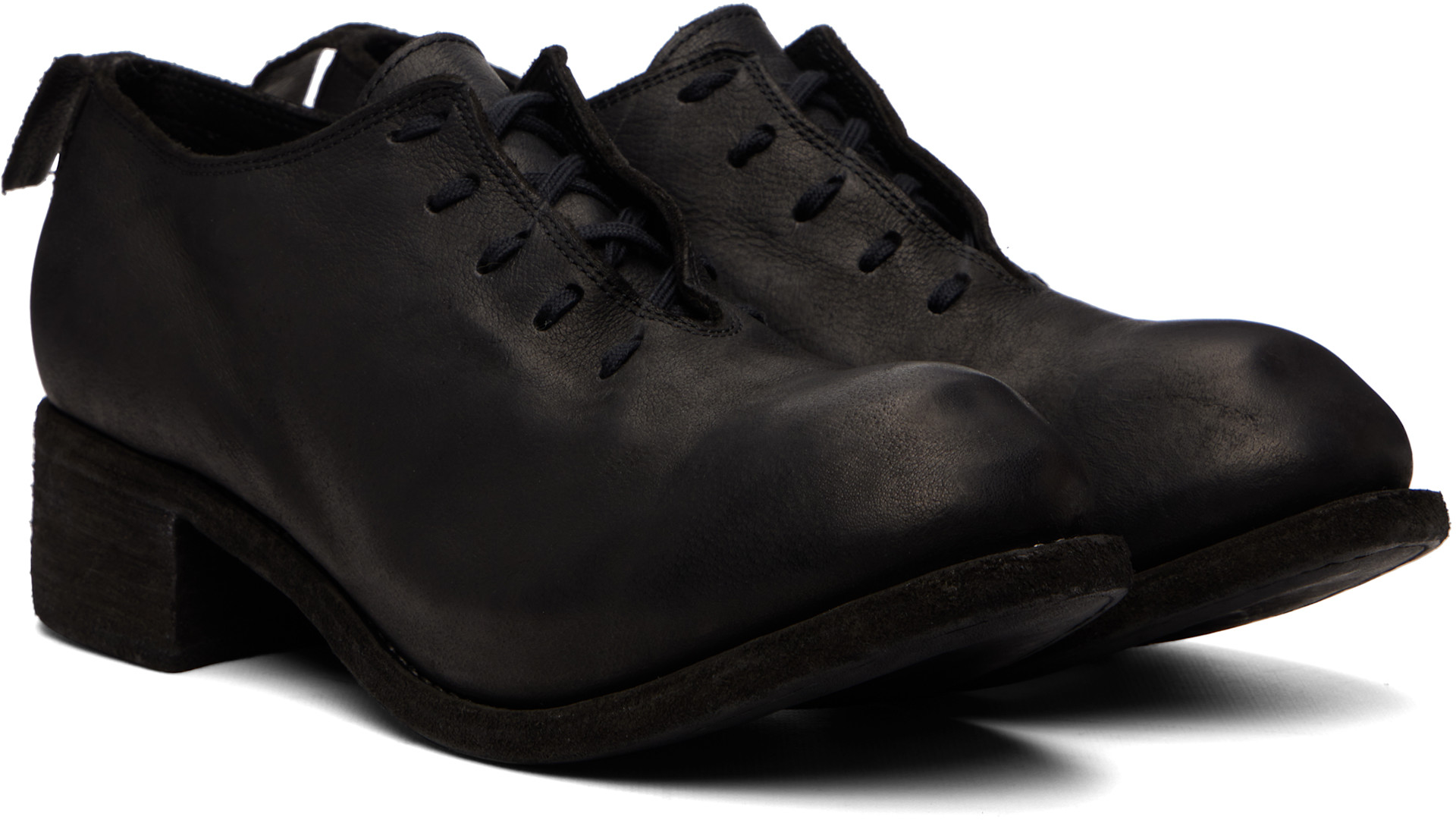 Guidi - Black PL10L Derbys