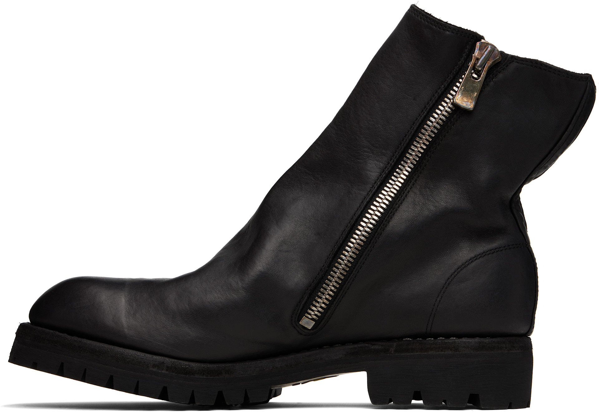 Guidi - Black Side Zip Boots