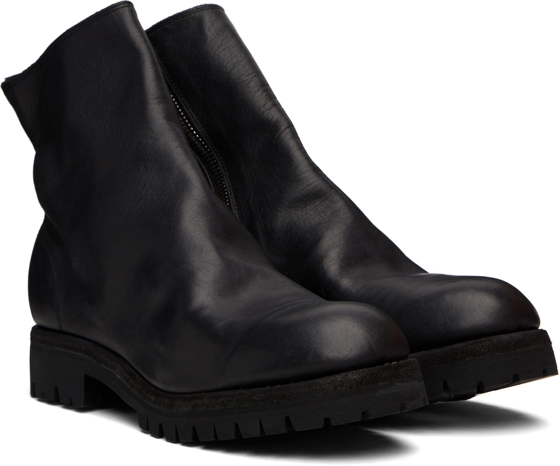 Guidi - Black Side Zip Boots