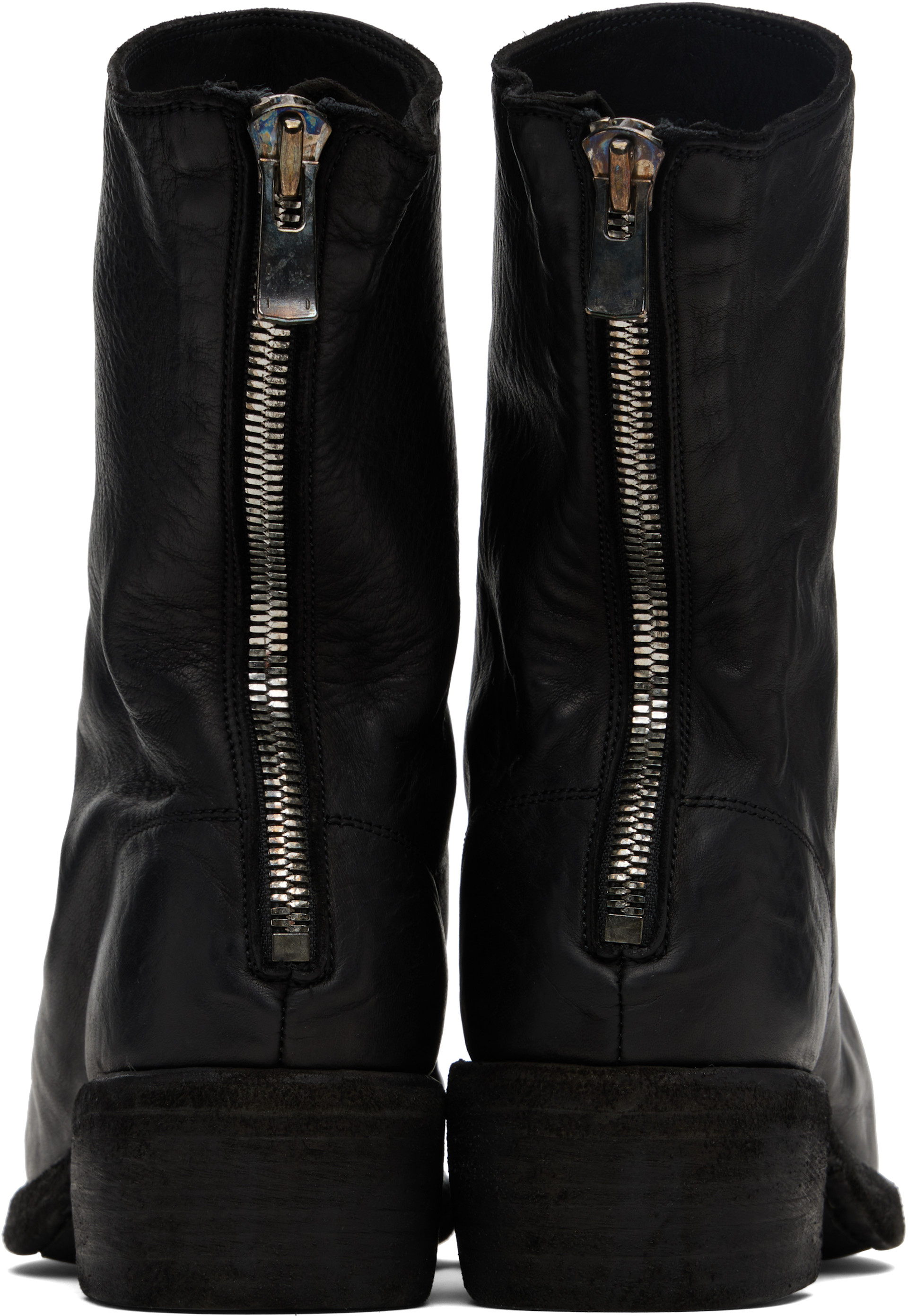 Guidi - Black Back Zip Boots