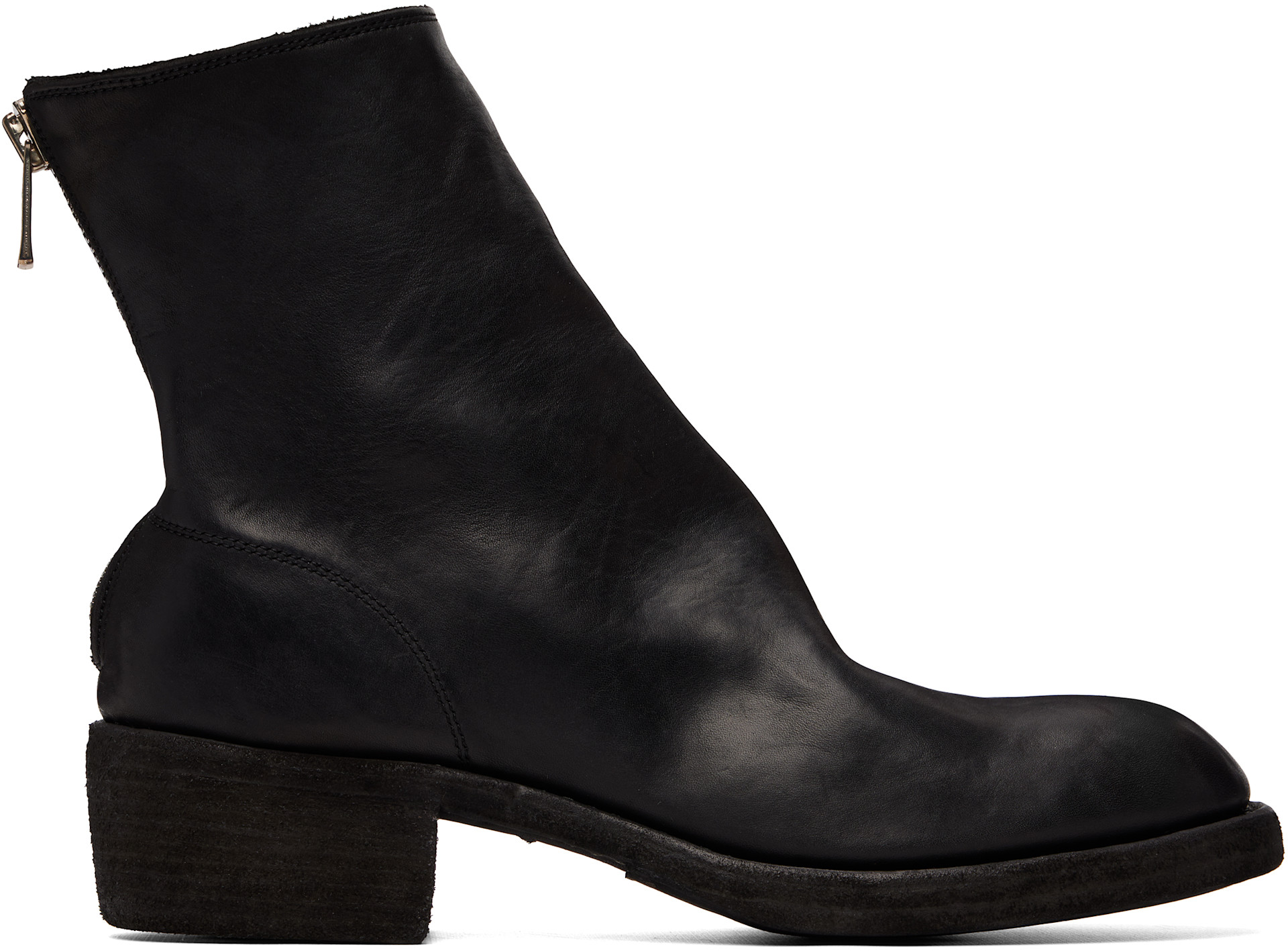 Guidi - Black Back Zip Boots