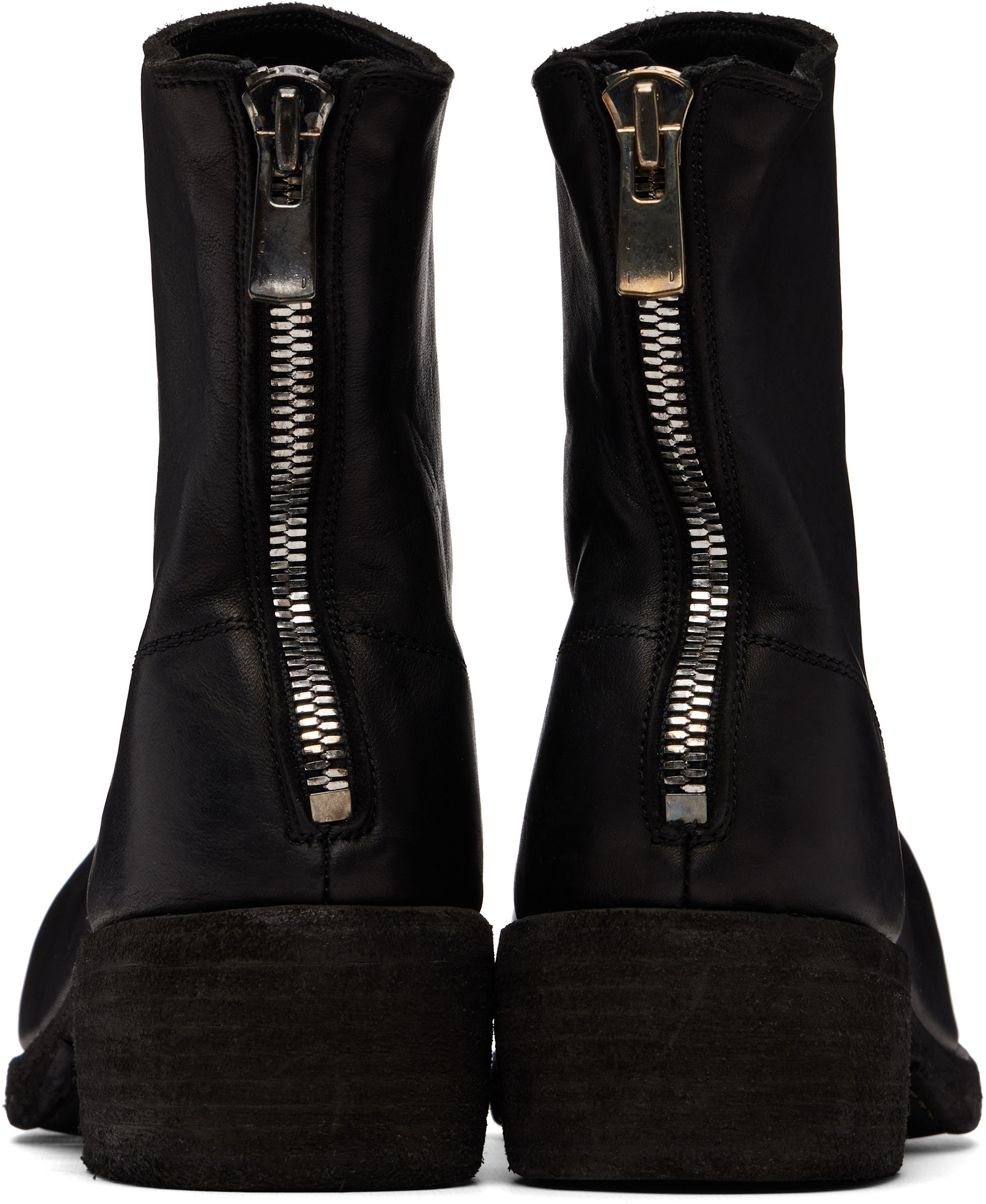 Guidi - Black Back Zip Boots