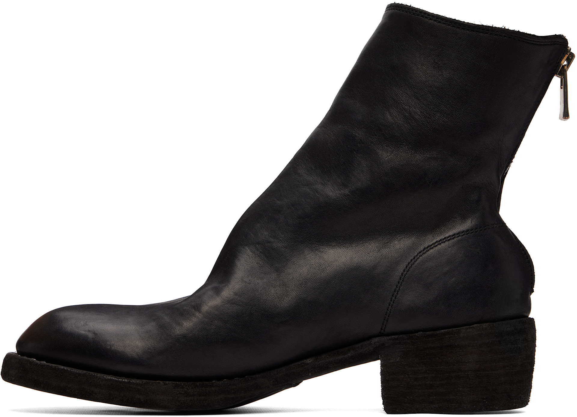 Guidi - Black Back Zip Boots