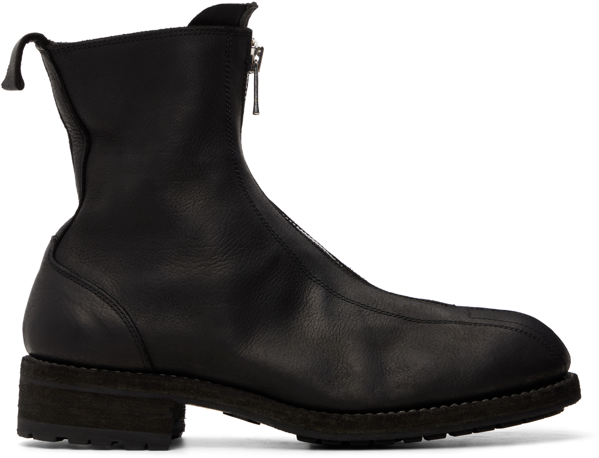 Guidi - Black BOW02 Zip Up Boots