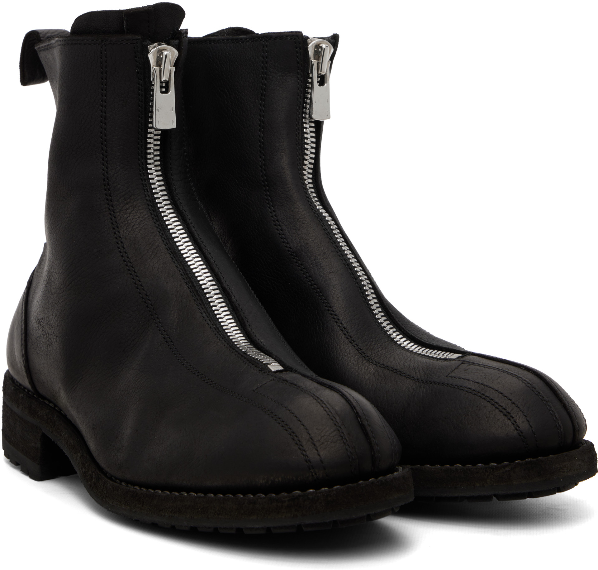 Guidi - Black BOW02 Zip Up Boots