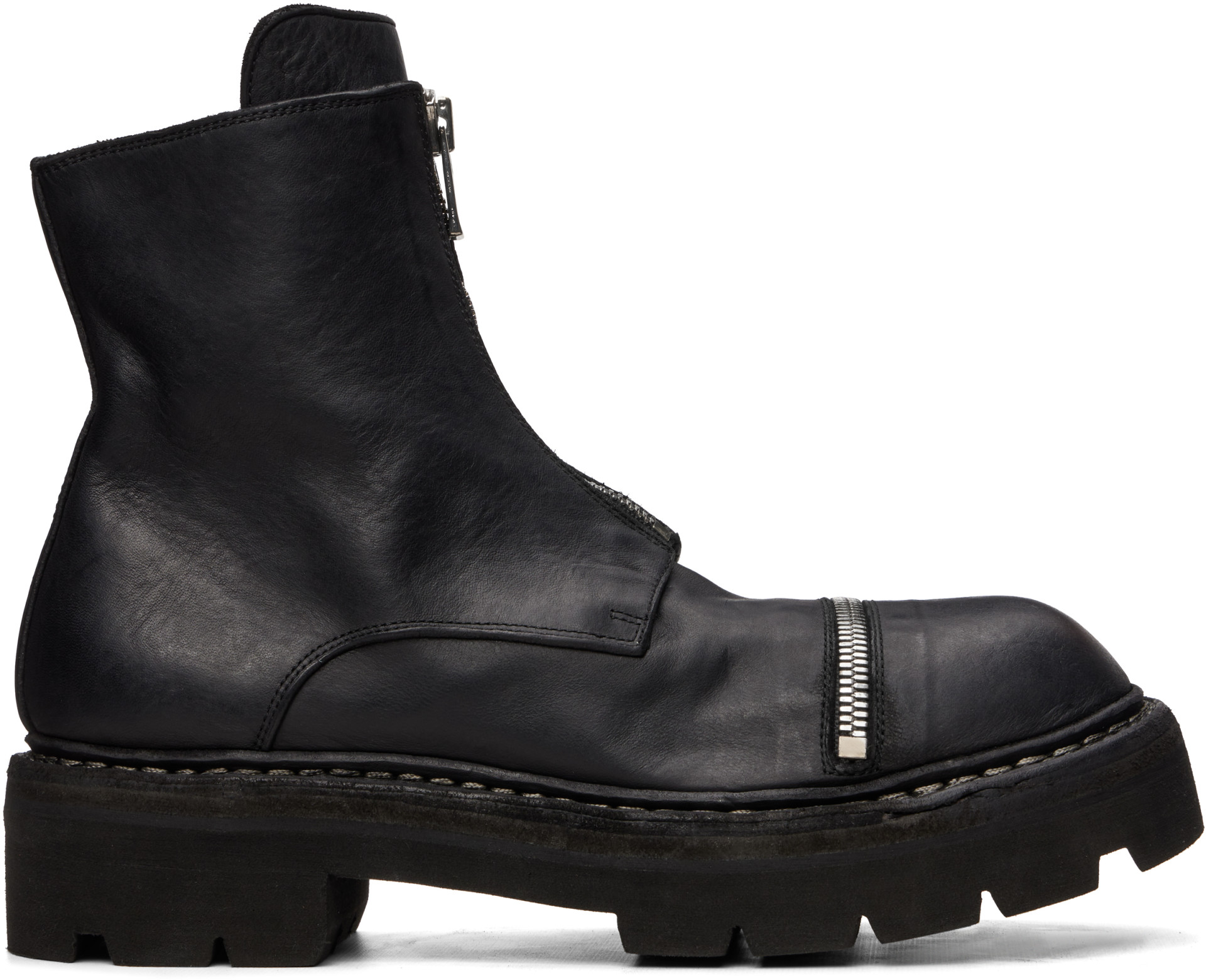 Guidi - Black GRTR Zip Up Boots