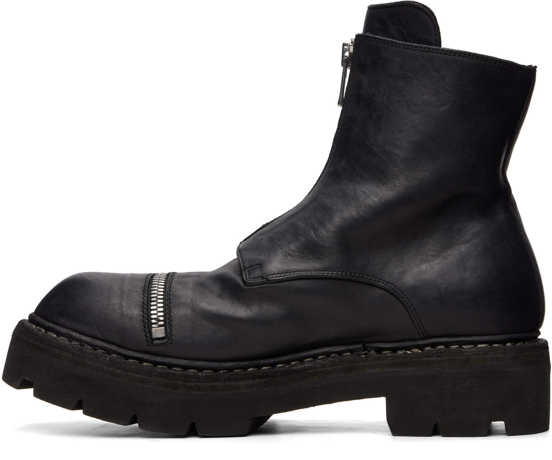 Guidi - Black GRTR Zip Up Boots
