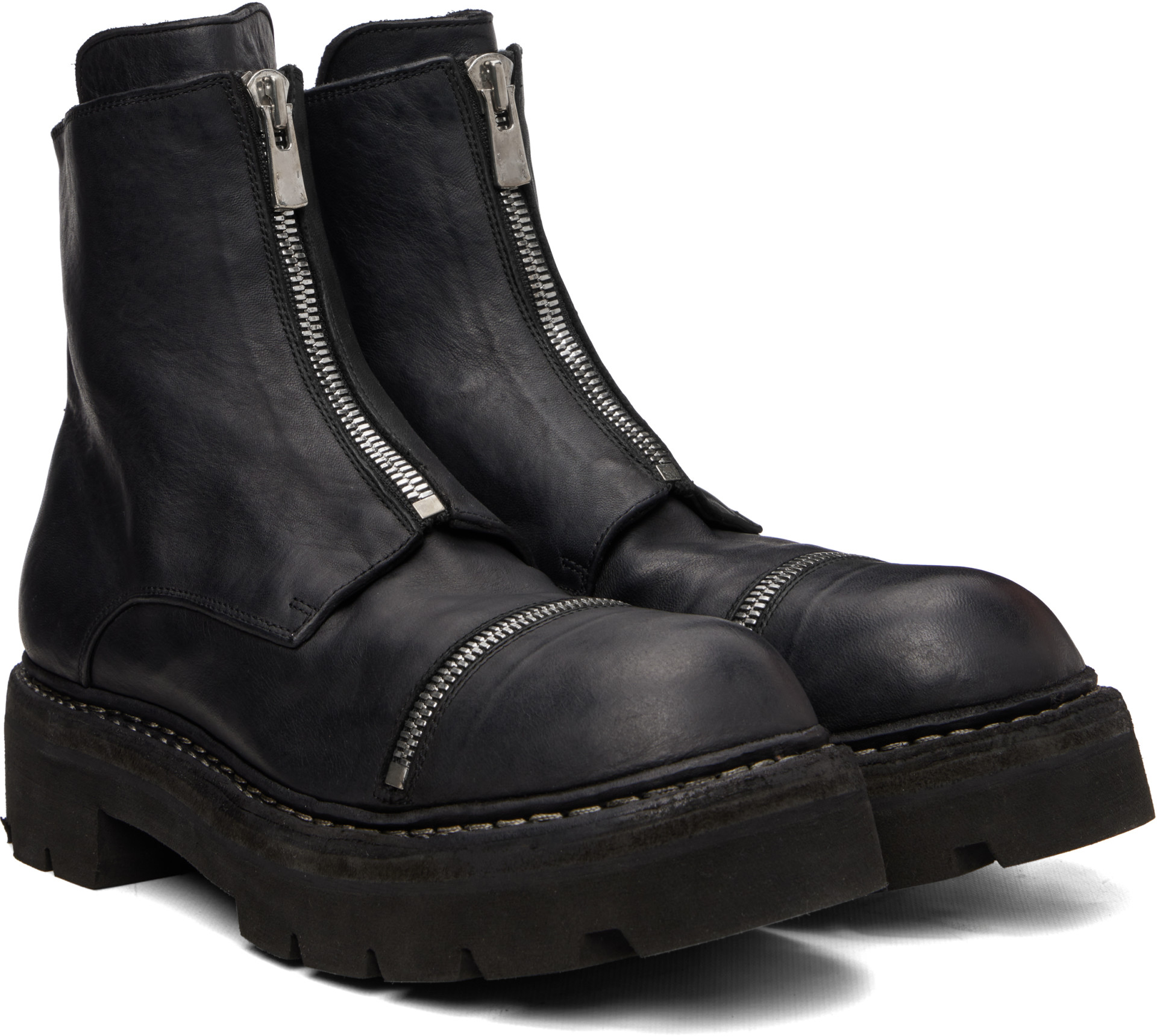 Guidi - Black GRTR Zip Up Boots
