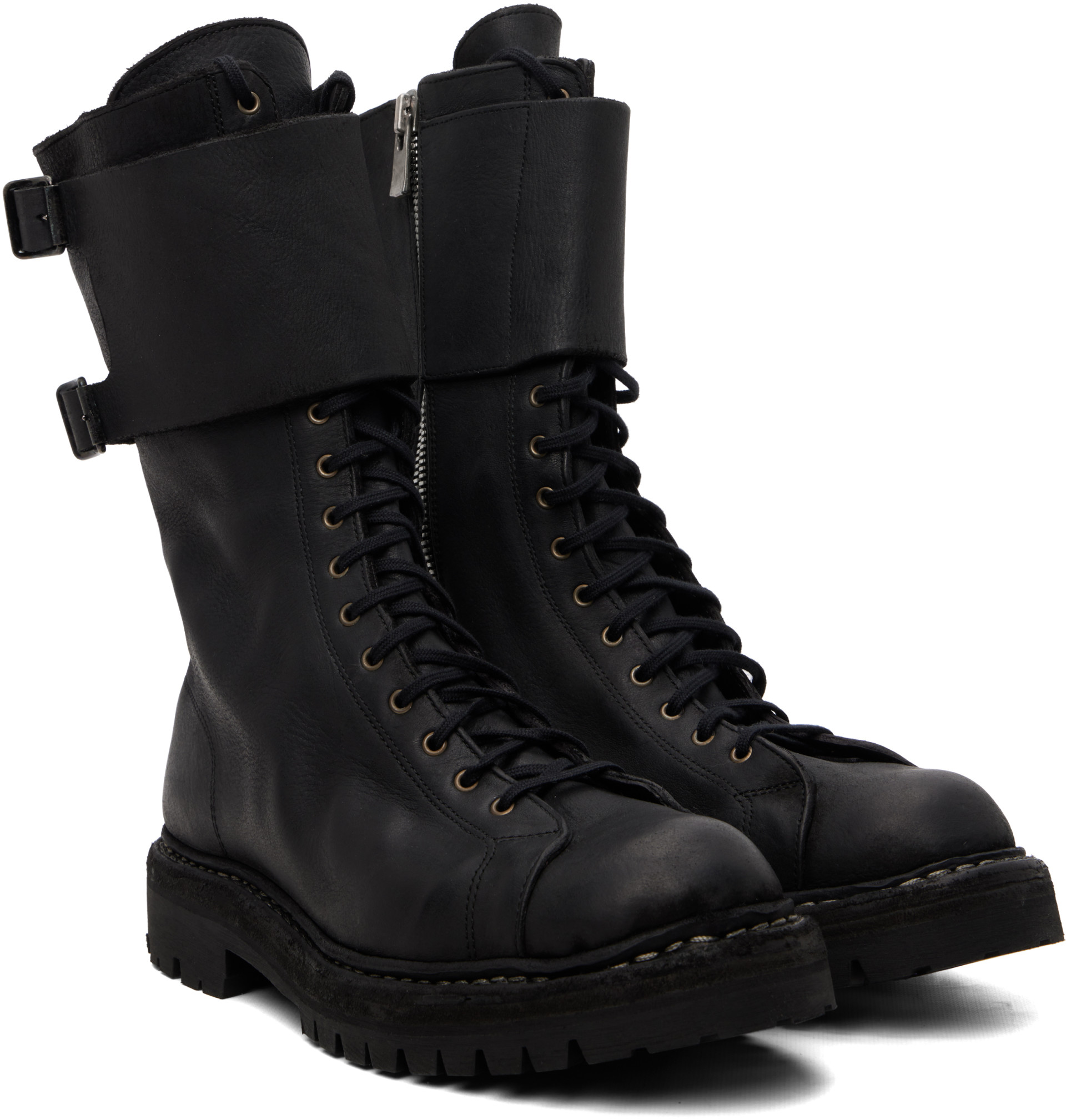 Guidi - Bottes Lace 24 noires