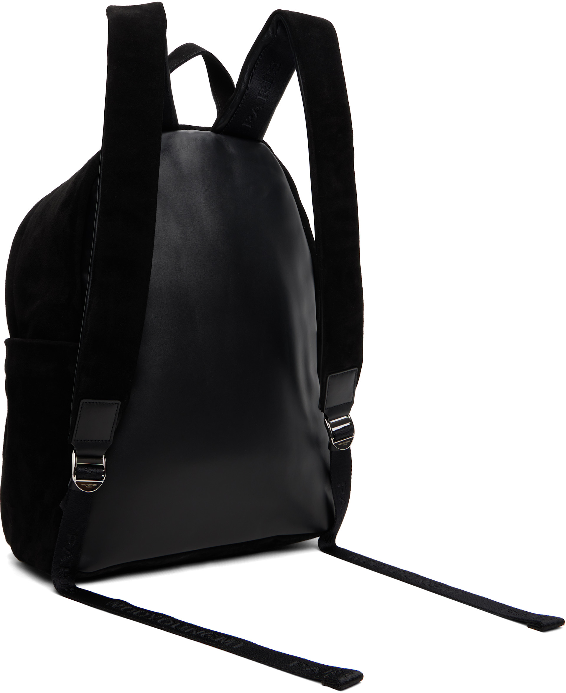 WOOYOUNGMI - Black Suede Backpack
