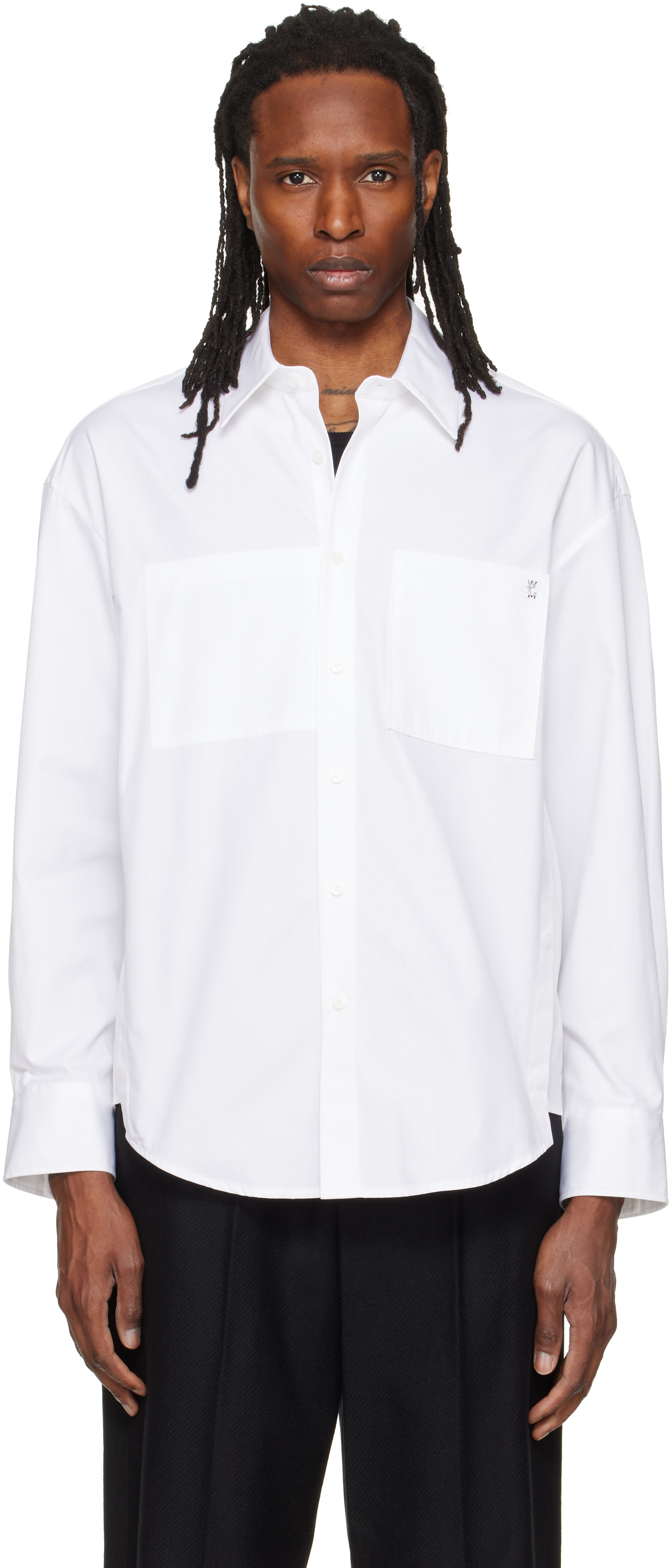 WOOYOUNGMI: White Logo Hardware Shirt | SSENSE
