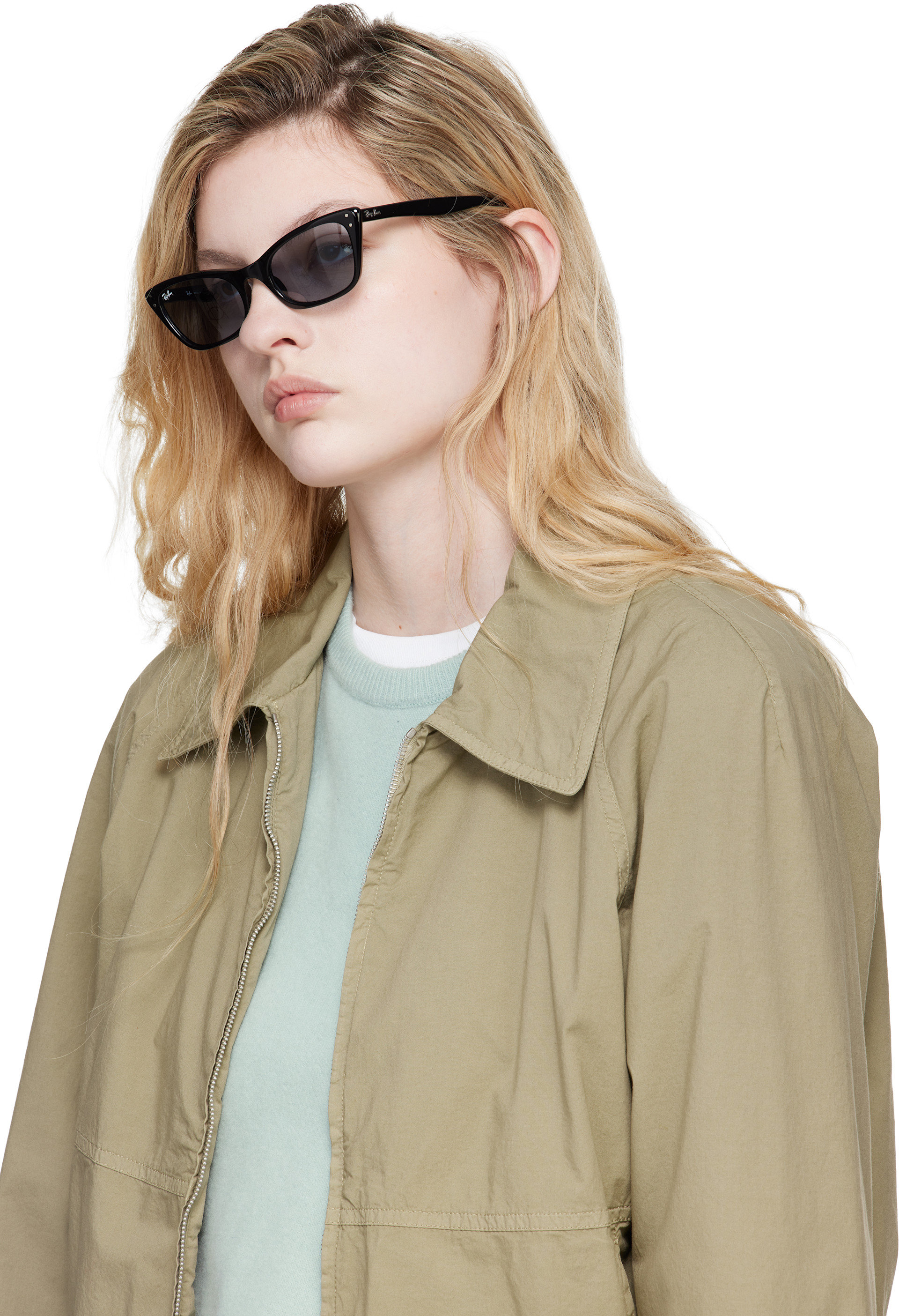 短期！ 推定5〜60年代 bausch＆lomb lady burbank Ray-Ban: Black 'Lady Burbank' Sunglasses | SSENSE