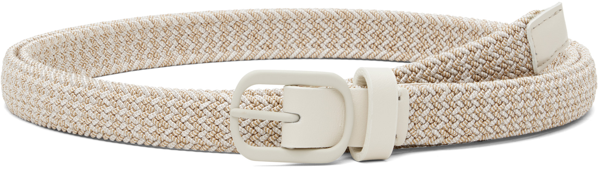 HOMME PLISSÉ ISSEY MIYAKE: Beige Braided Belt | SSENSE