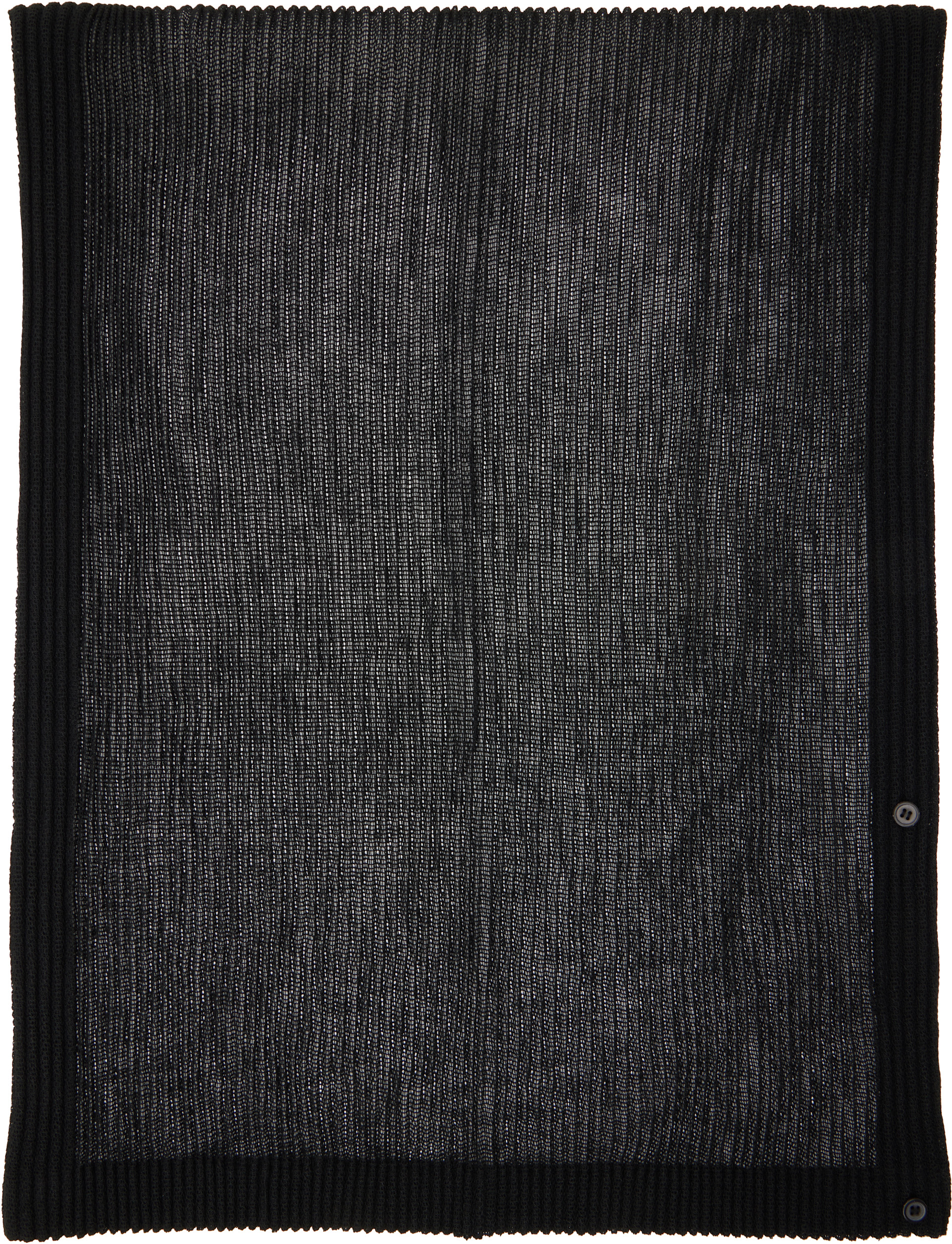 HOMME PLISSÉ ISSEY MIYAKE: Black Rustic Mesh Scarf | SSENSE Canada