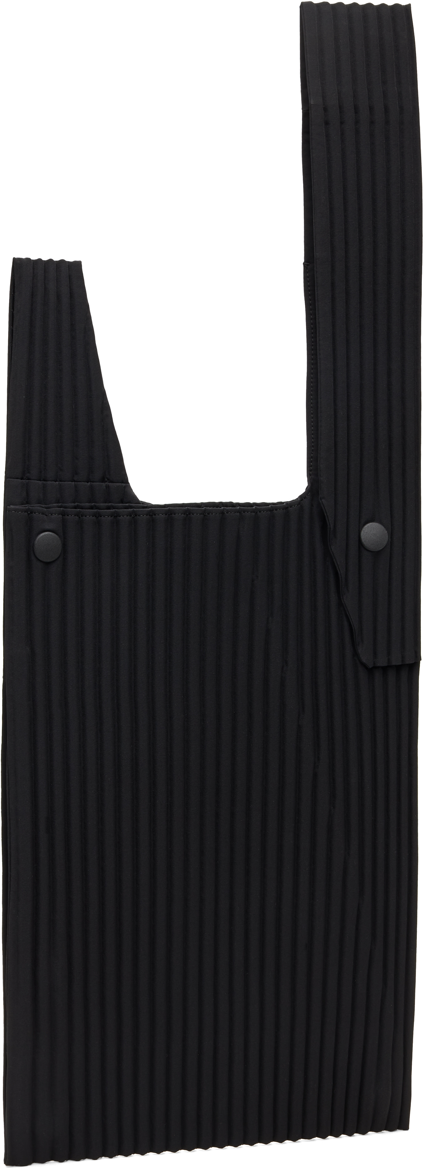 HOMME PLISSÉ ISSEY MIYAKE: Black Pleats Umbrella Bag | SSENSE